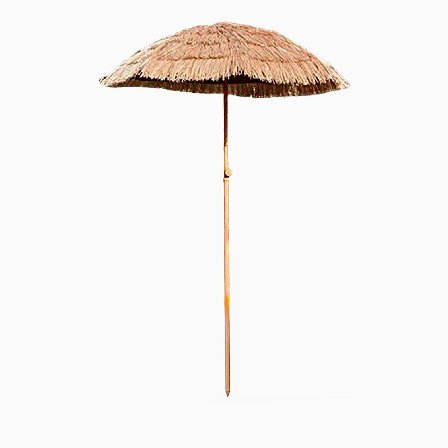 Sombrillas de Playa Antiviento Parasol de Simulación de Paja para Piscina Exterior Balcones Jardines Hoteles Playas Color Natural(Color:Natural A)