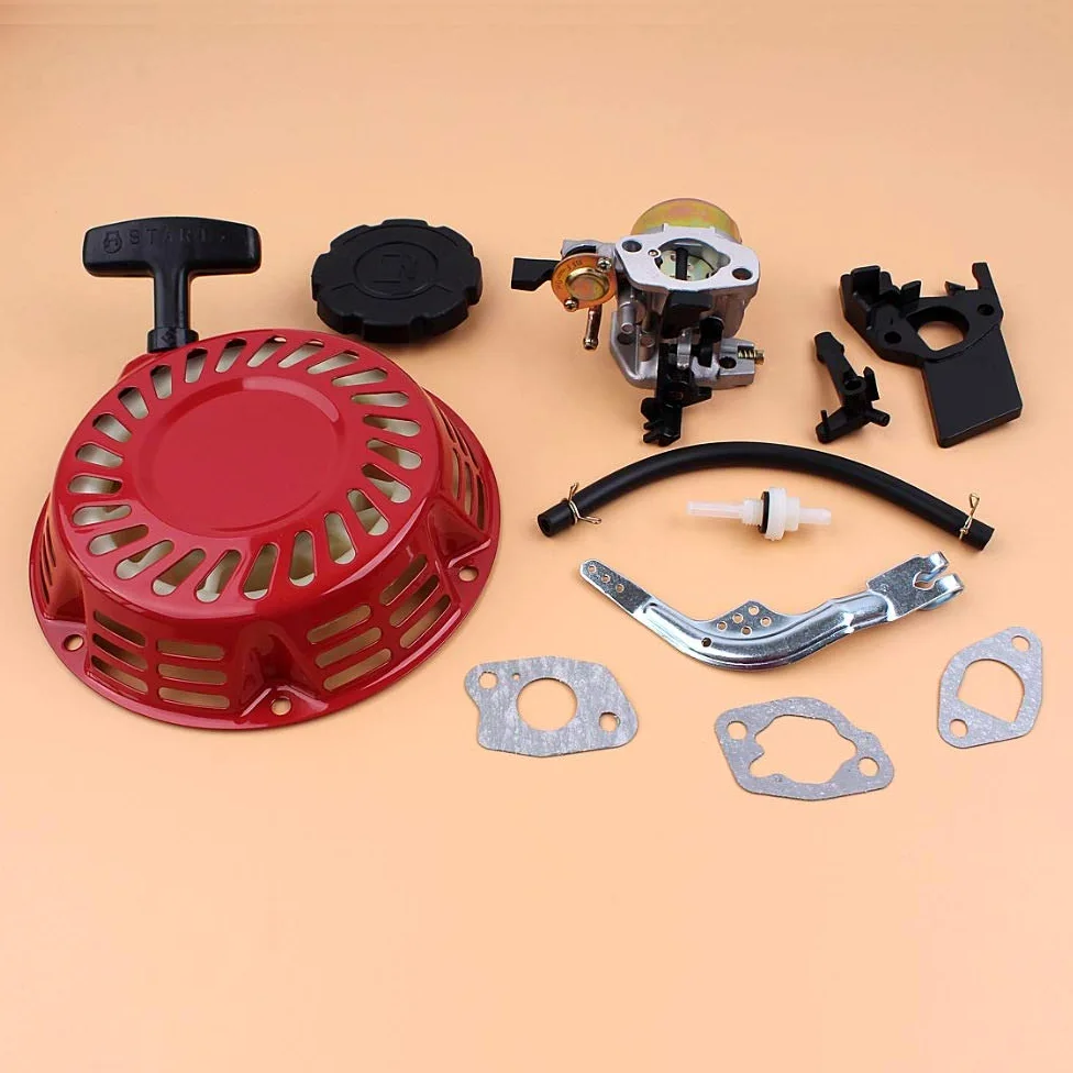 Tiempo Beixi Cap gobernador del arrancador de Retroceso del Tanque de Combustible del carburador Kit de Brazo for Honda GX160 GX200 168F Motor de Gasolina generador 16100-ZH8-W61
