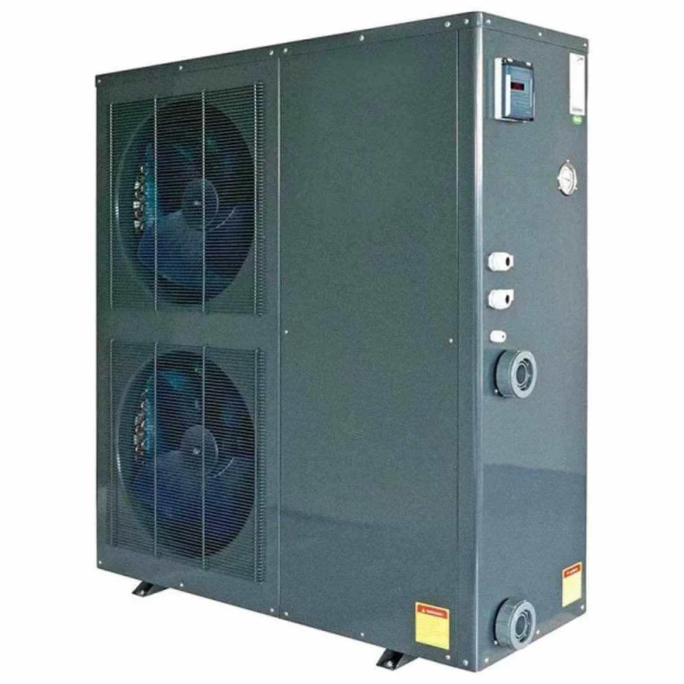 well2wellness Bomba de calor para piscina Mida.Quick 26 On/Off – Calefacción de piscina con una capacidad de calentamiento de hasta 25,0 kW Plus cubierta