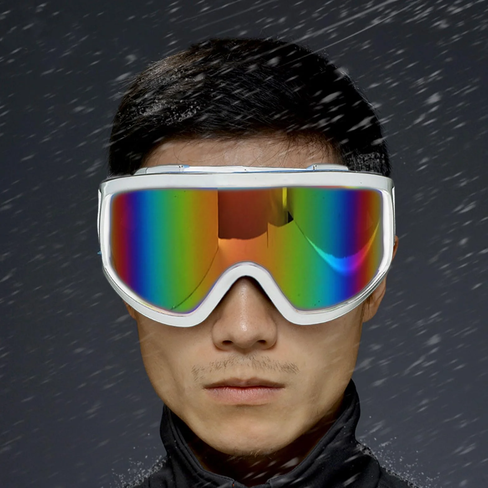 BDSHUNBF Ski Goggles Women Men Snowboard Goggles Windproof Snow Goggles Eyewear Safety Protection