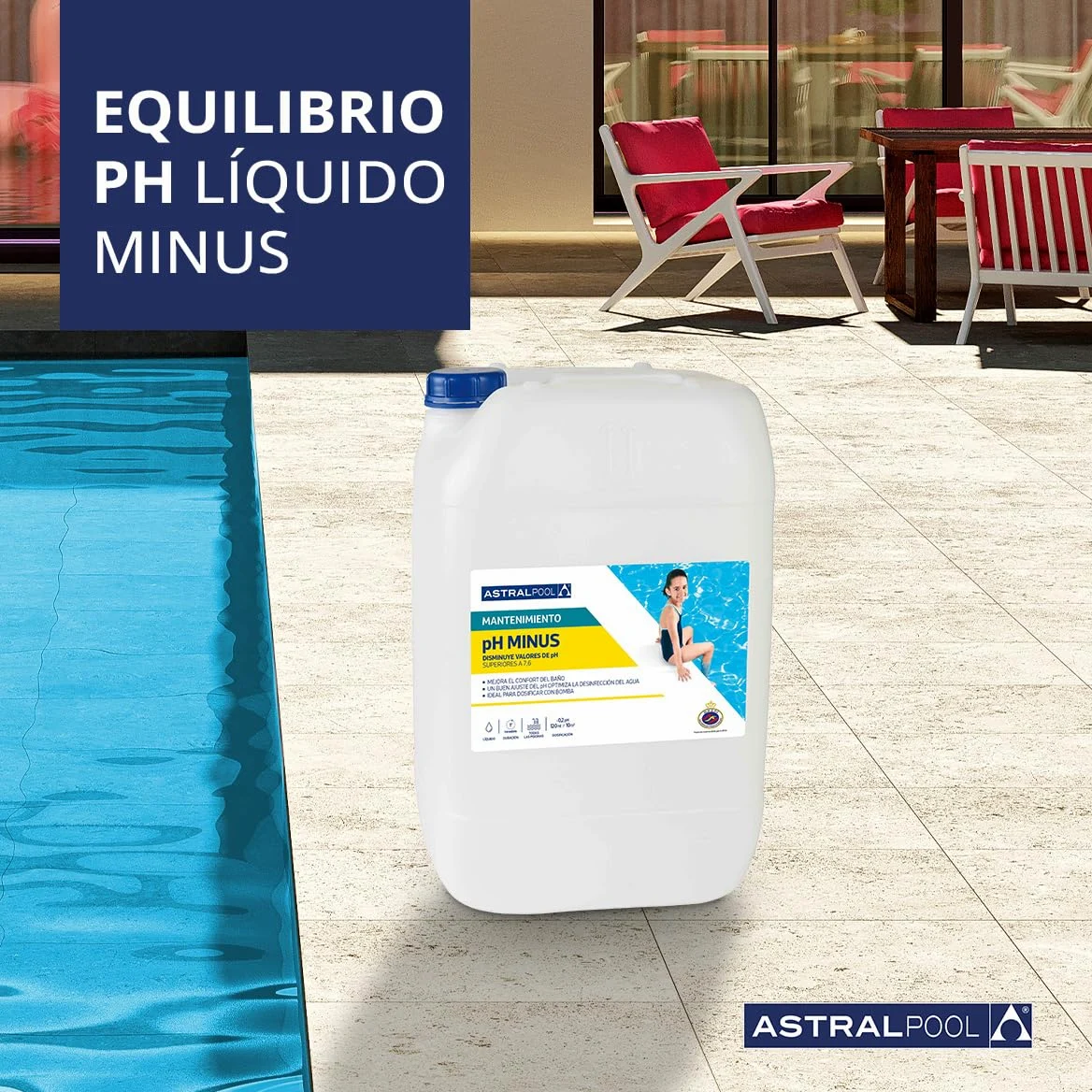 Astralpool Balance pH Minus Líquido 20 litros Reductor pH para Piscinas