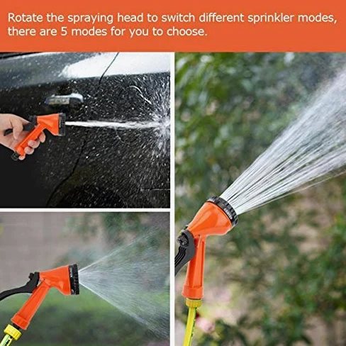 Pistola de riego multifuncional de alta presión para jardín, rociador eficiente de riego de césped, boquilla ajustable para un fácil riego, ideal para jardines, césped y espacios al aire libre