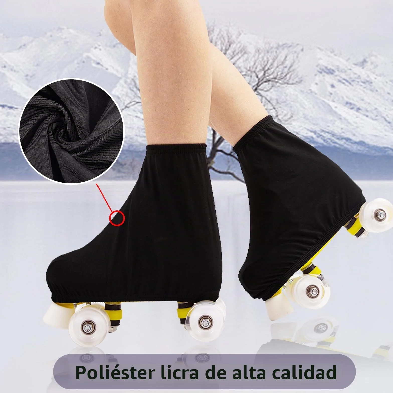 Funda elástica para patines y patines de hielo, cubiertas para patinaje artístico