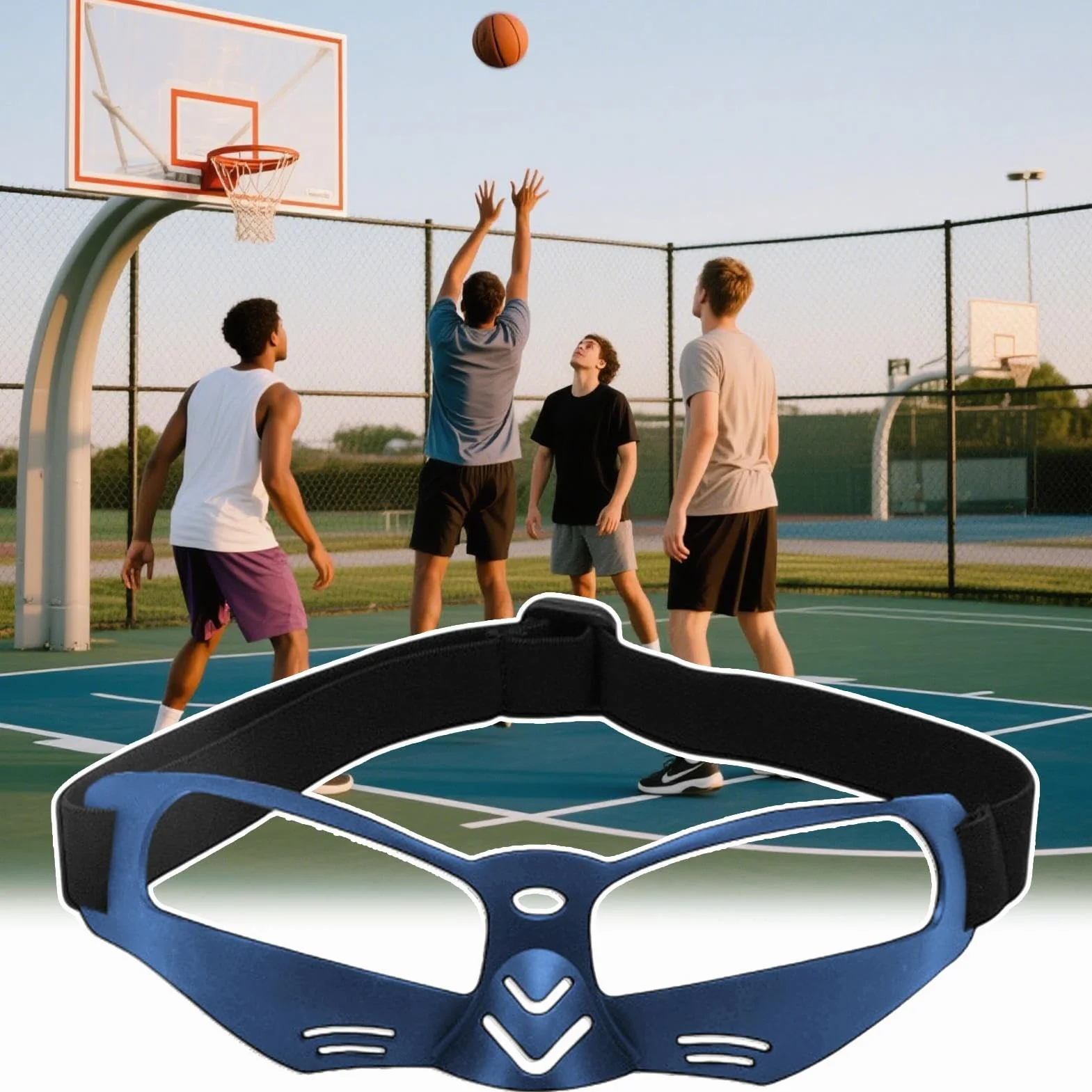 Gafas de Regateo Deportivas Baloncesto Equipo Protección Entrenamiento Jugadores