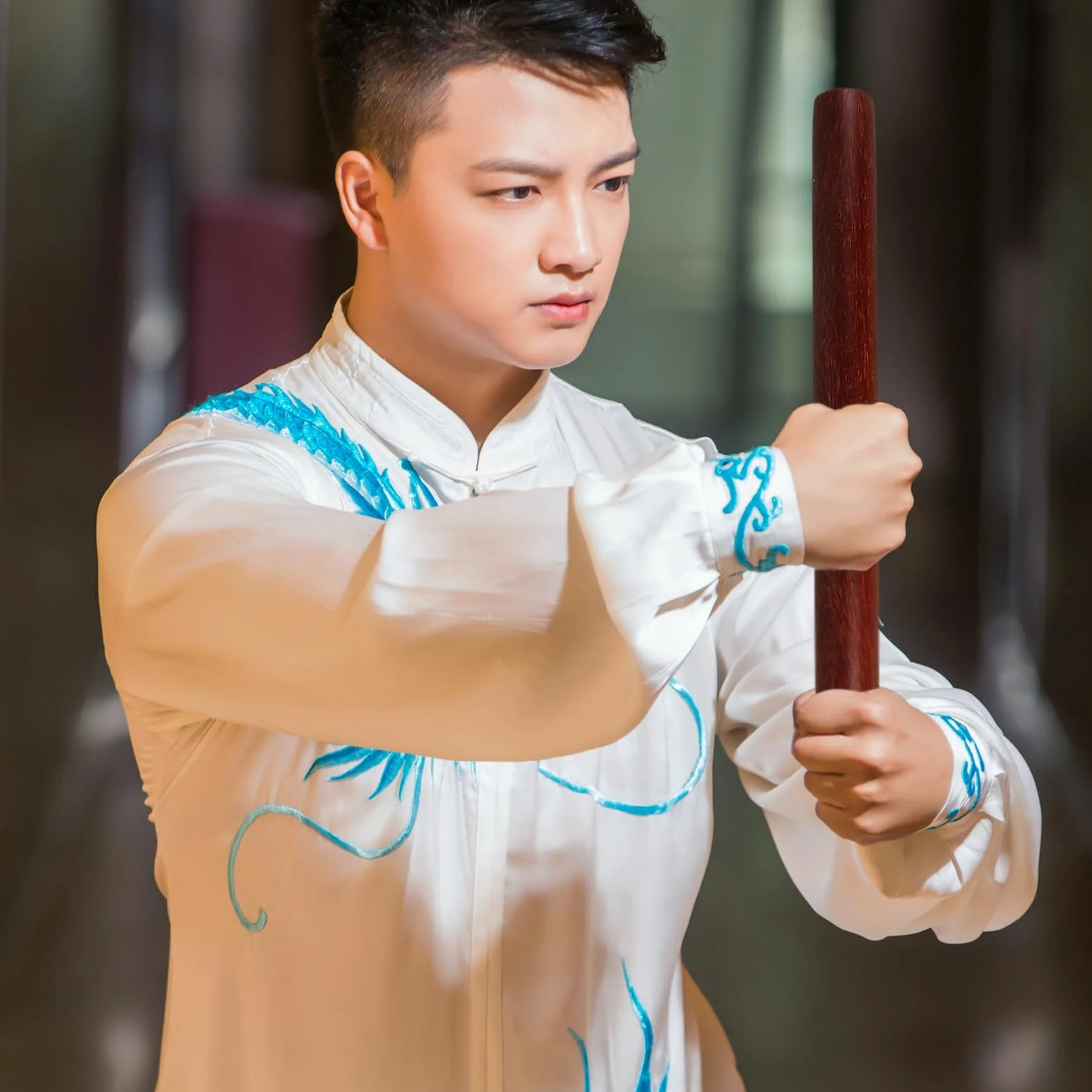BESPORTBLE Bastón Portátil Tai Chi Resistente para Ejercicio Diario Accesorio Ligero Kungfu Artes Marciales