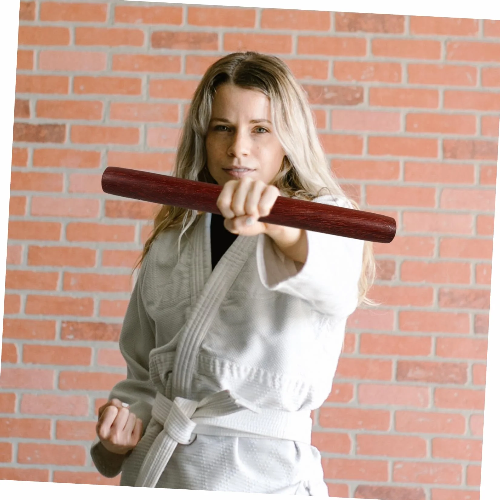 Bastón de Tai Chi Portátil Resistente al Desgaste 12.99in para Ejercicio al Aire Libre Kung Fu