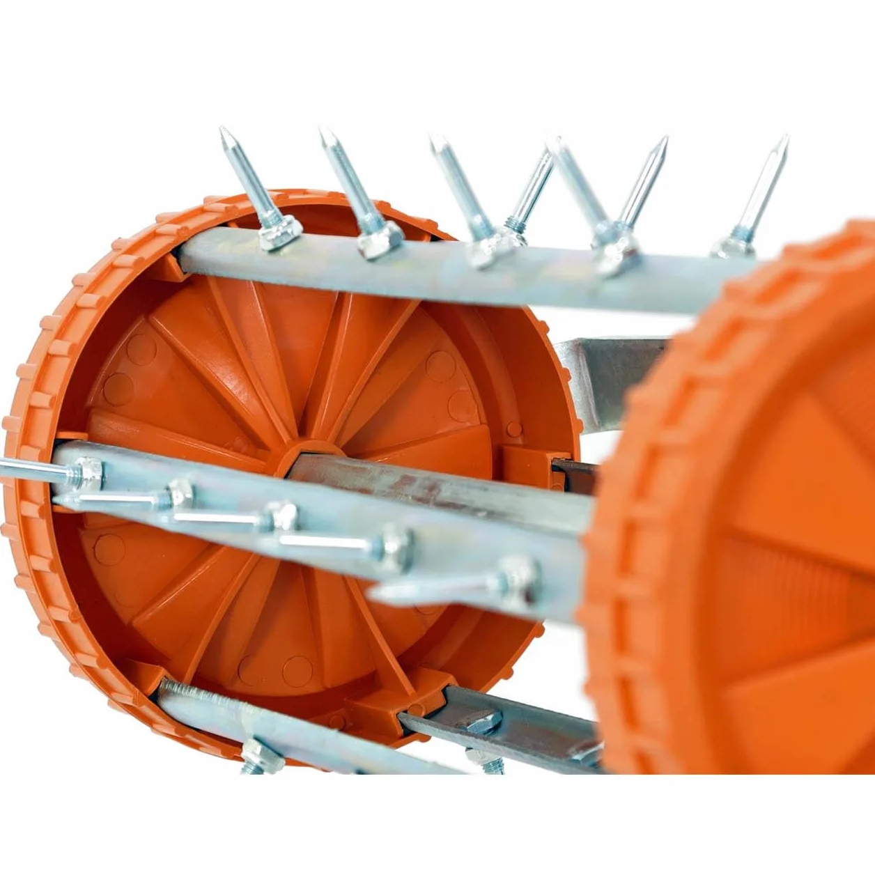 Rodillo FUXTEC FX-RL400 aireador jardín de césped de Acero 43 cm de Ancho. Dé a su césped una Nueva Vida
