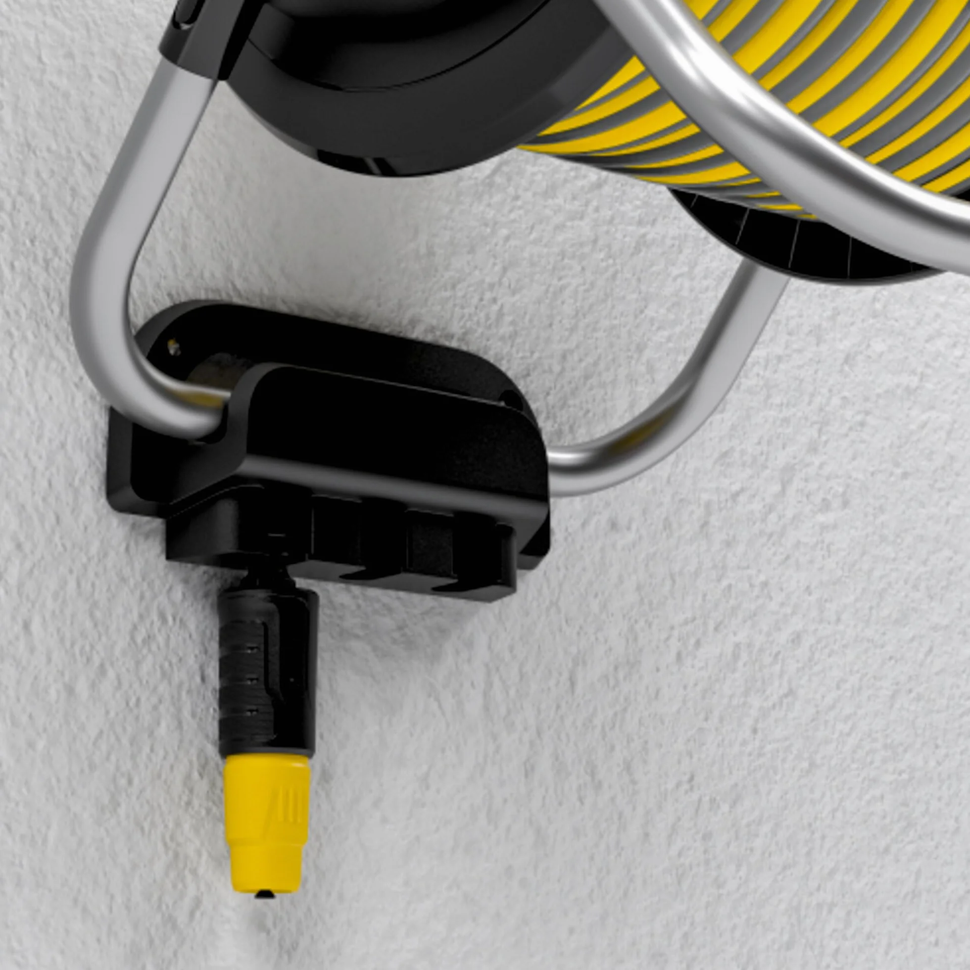 Kärcher Soporte para manguera HR 4.30: flexible, fácil almacenamiento en la pared y uso móvil en el jardín, soporte para jeringa, manguera de 30 m y accesorios, color negro