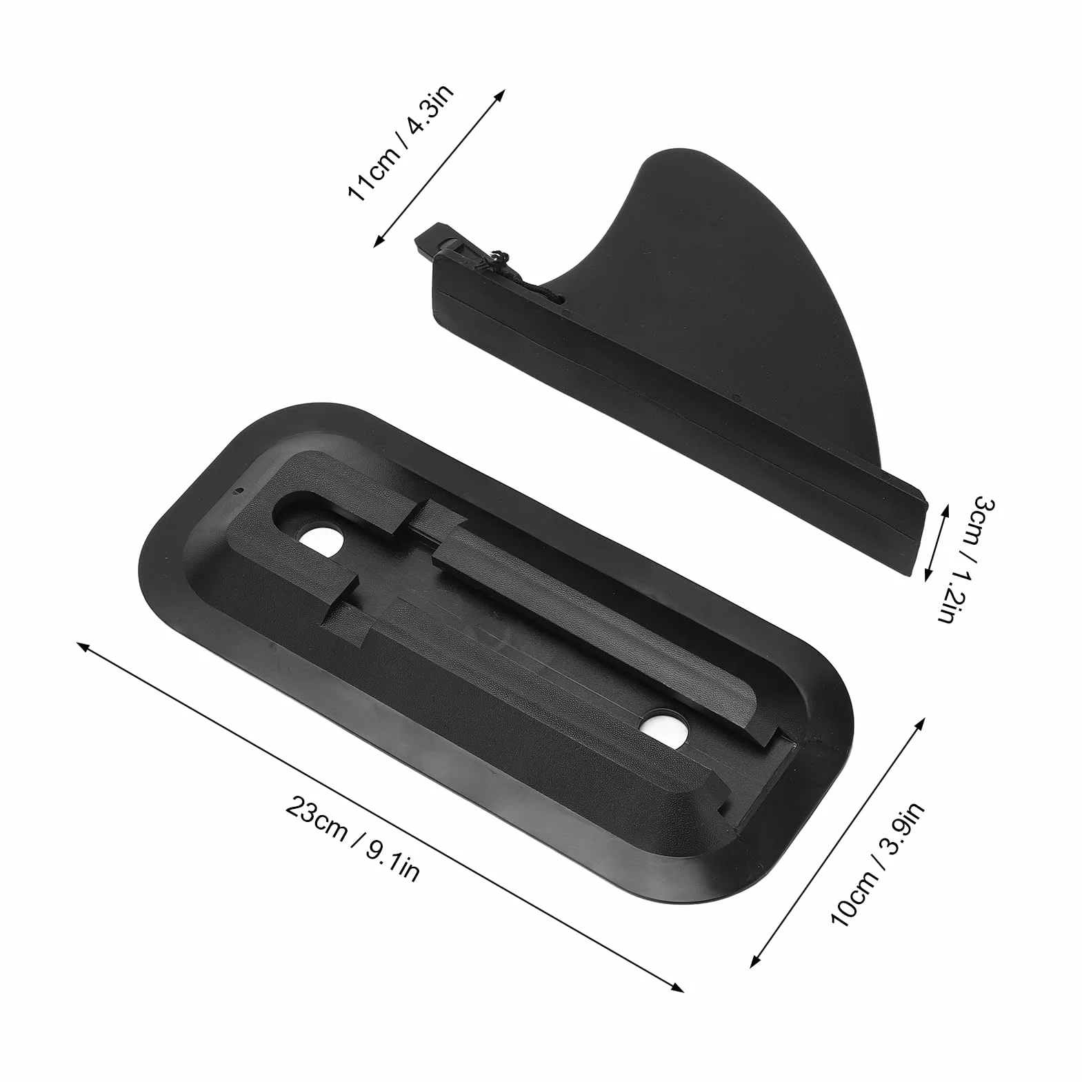 Dioche Aleta de Surf, Reemplazo de Liberación Rápida, Plástico, Deslizante para Tabla de Paddle Inflable