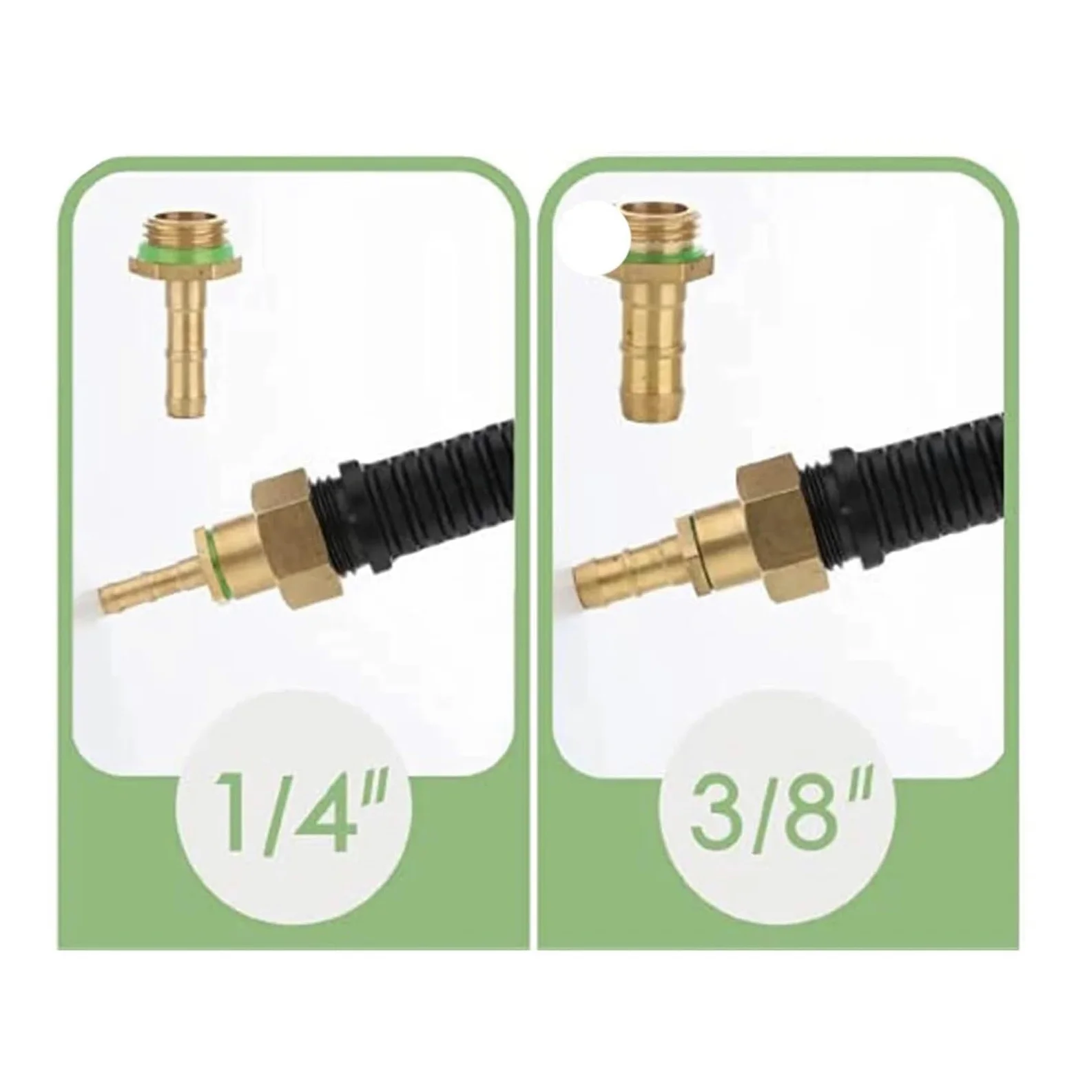 Cabezales de riego 1/4 "3/8" Varita rociadora Pistola de Agua de Alta presión Pistola de Agua de Metal Jet Manguera de jardín rociador con Boquilla rociador de riego atomizador(48cm)