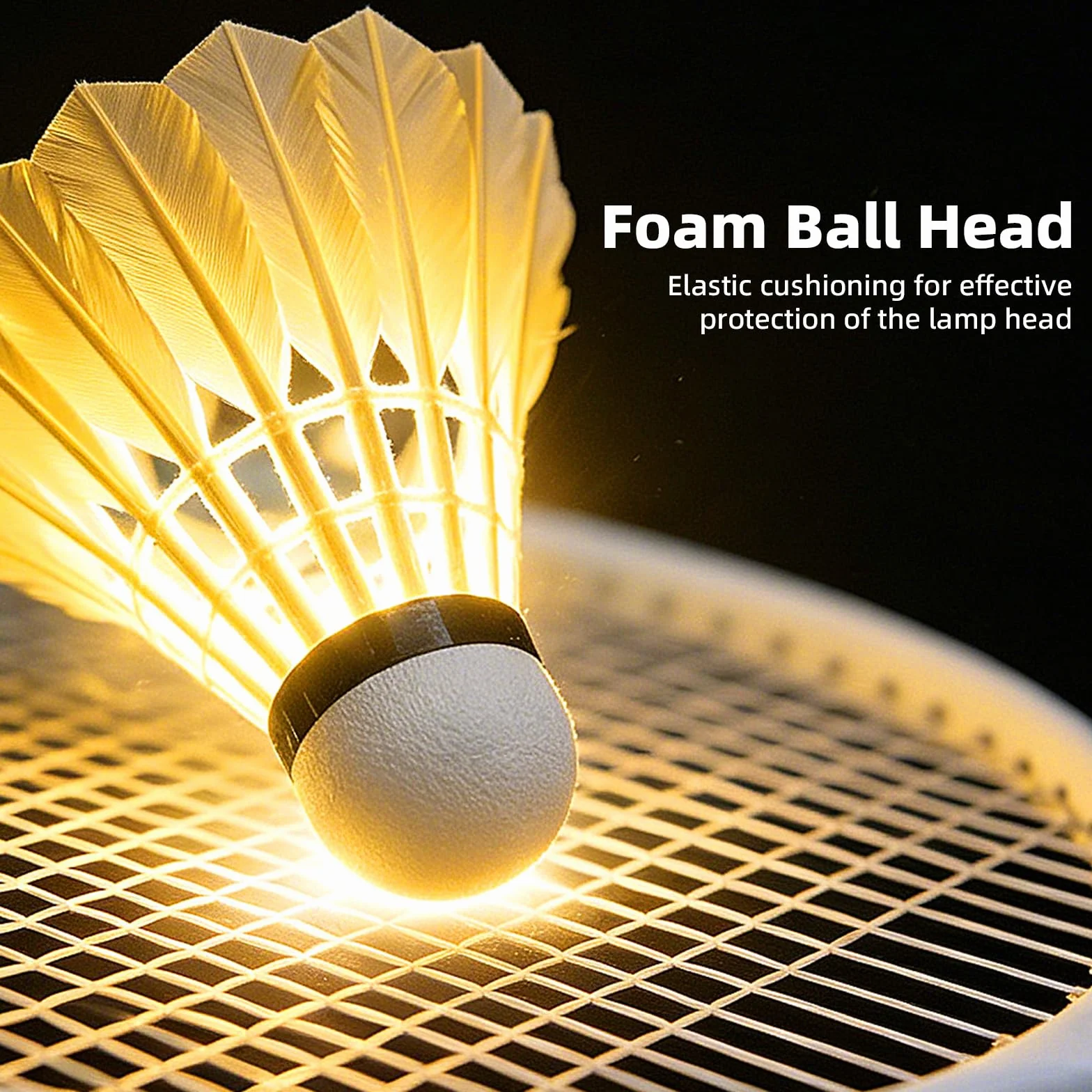 Binnan 4 Piezas Volante Bádminton LED Brillante para Deportes Interior Exterior Duradero