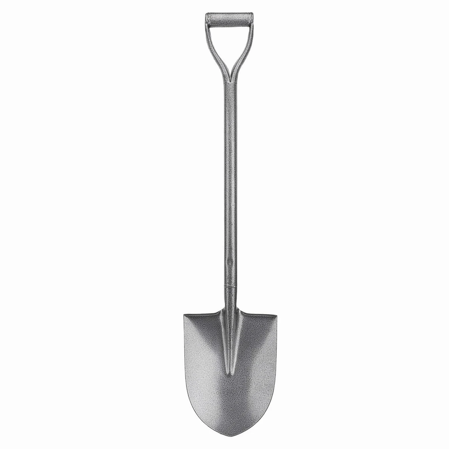 Eujgoov Pala Pequeña para Cavar Pala de Jardinería Totalmente Metálica Acero MN Hoja de Punta de 100 Cm en D Pedal Paso para Plantar Jardín Camping Playa Eliminación de Nieve