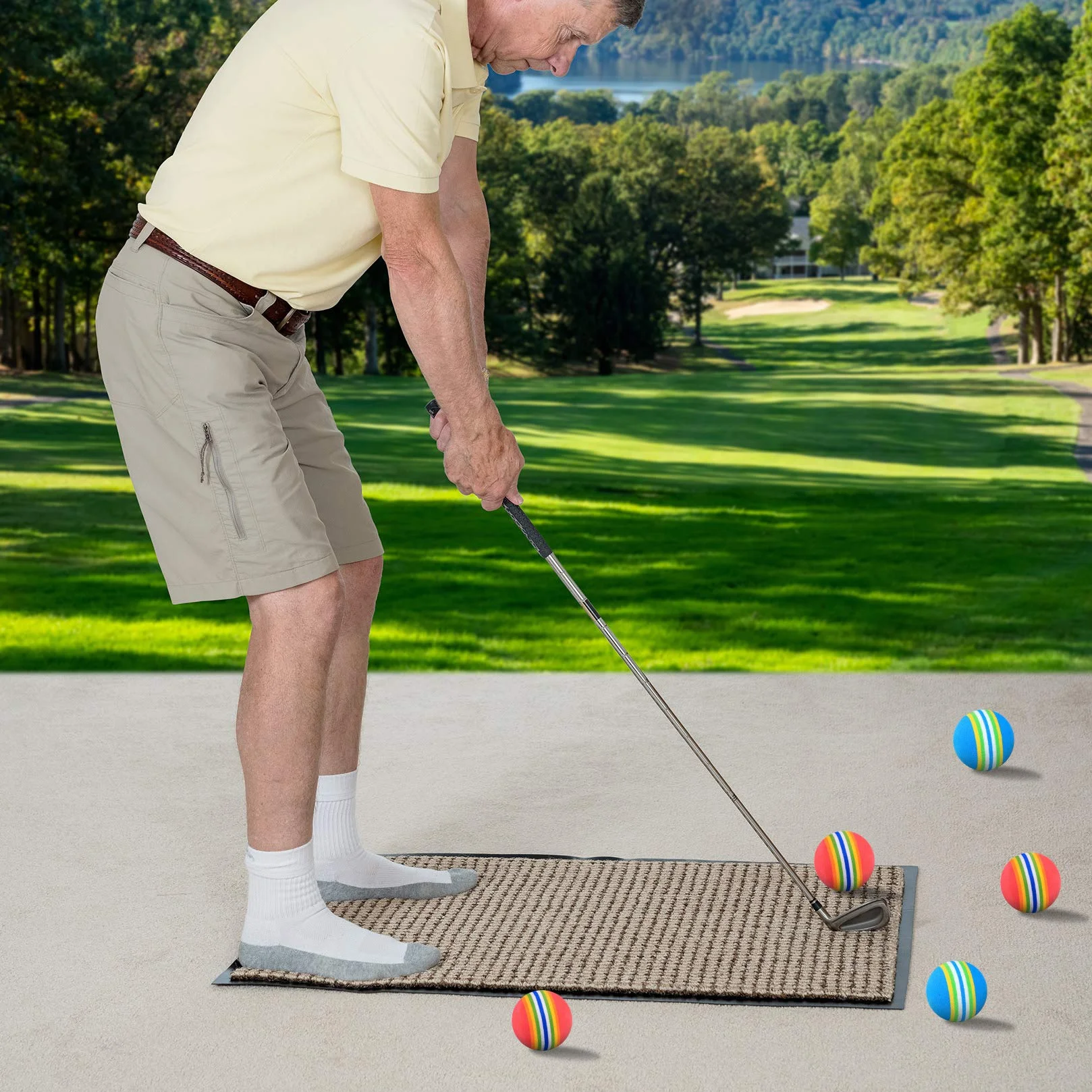 Pelotas de Golf de Práctica de Esponja Espuma 26 Piezas Rojo Azul para Niños Interior