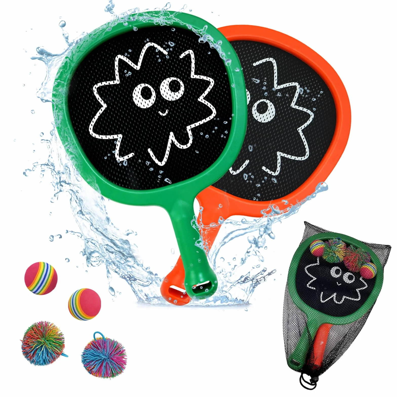 Raquetas Tenis Niños, Raquetas Badminton Niños, Raqueta Ligera 130 g 14 Pulgadas Infantiles Principiantes, Pala Padel Niño, Raquetas Playa