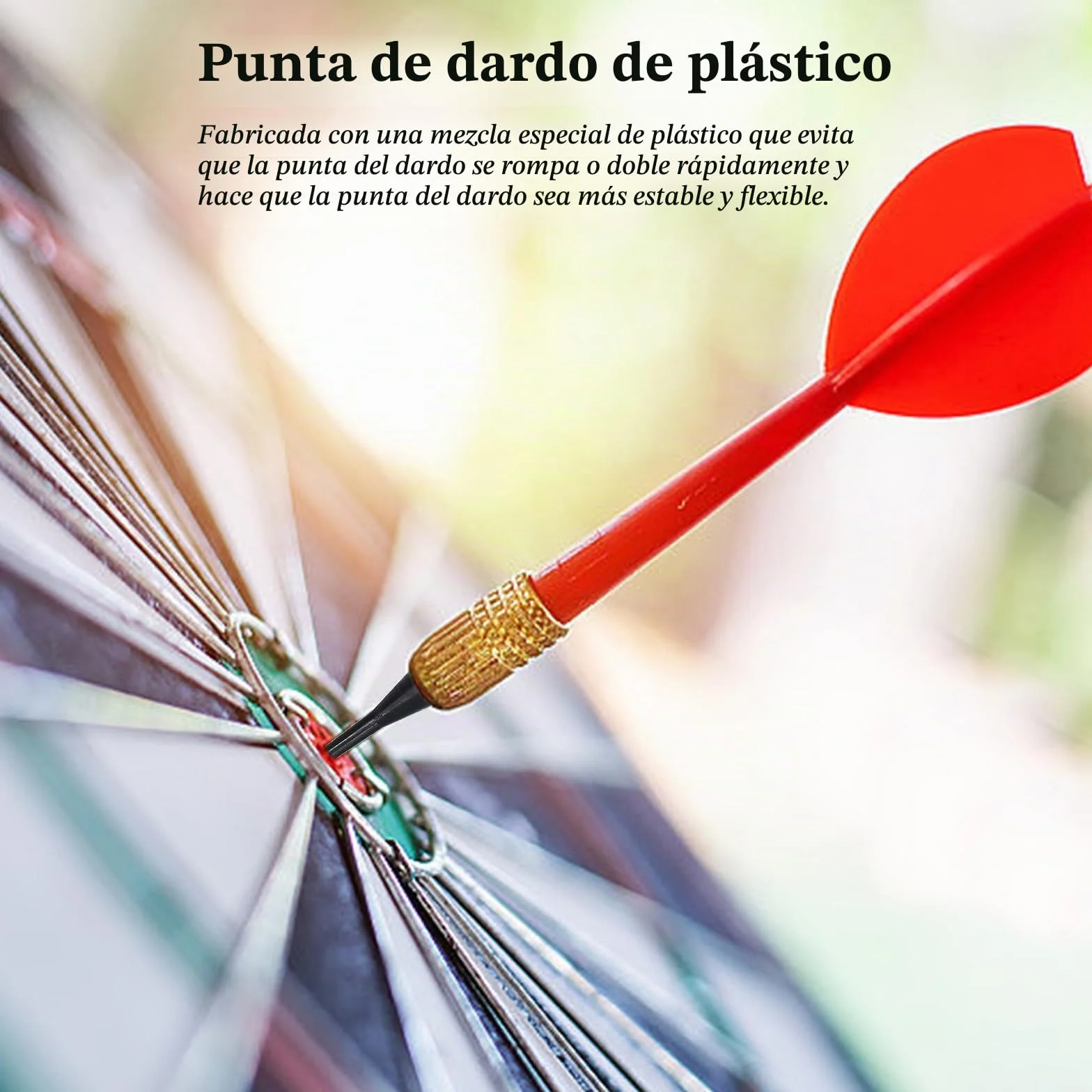 Puntas Dardos Plastico Profesionales 200 Piezas Punta de Repuesto para Diana Electrónica Negro