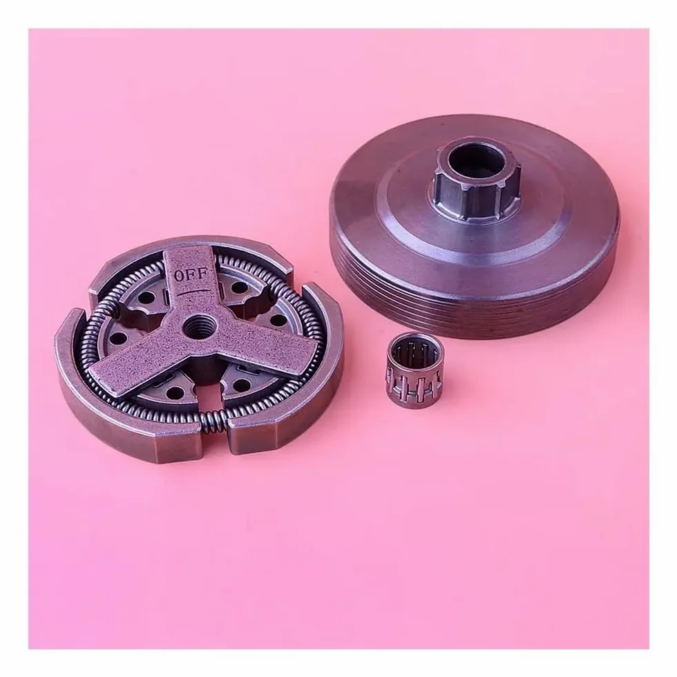 Tambor de Embrague 3/8 7T, Kit de rodamiento de Aguja y Embrague Apto for Motosierra 3800, Piezas de Motor de Motosierra