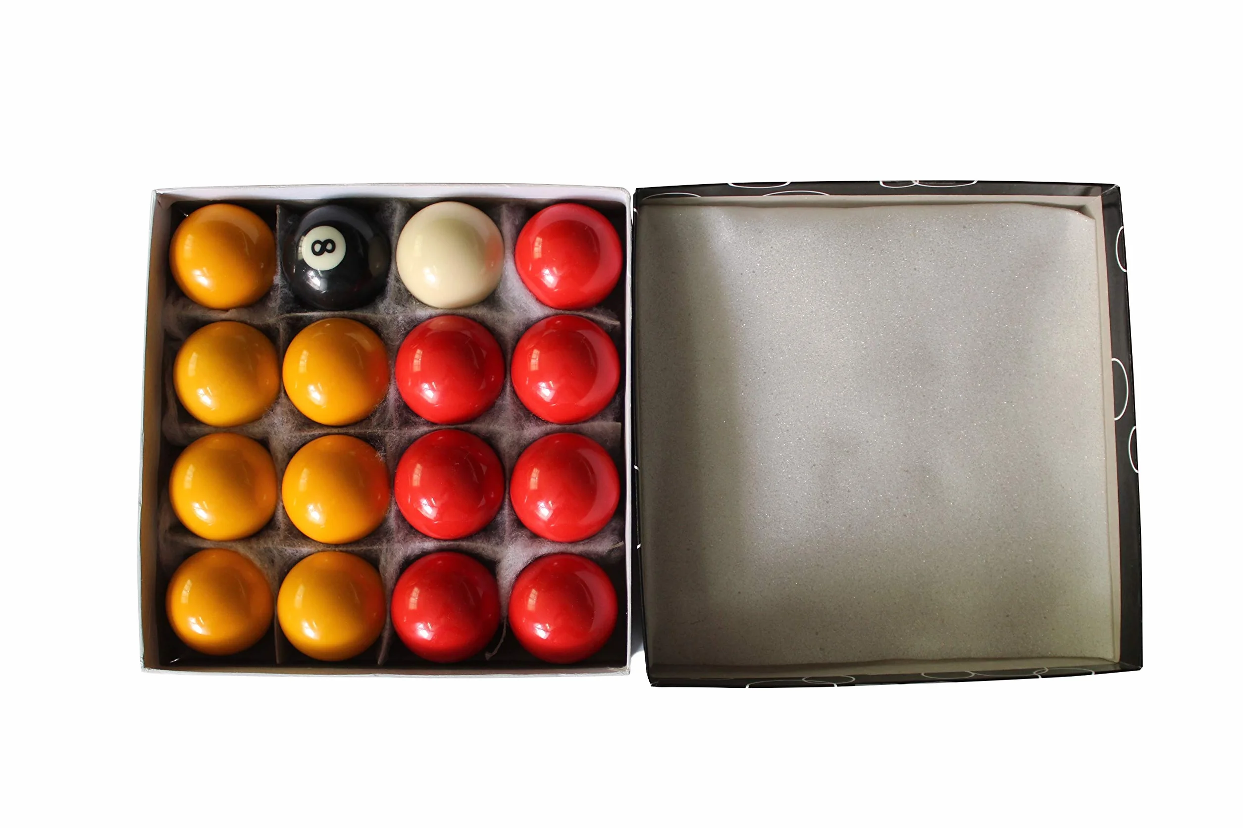 Juego de 16 Bolas de Billar Inglés de Resina 50,8 mm