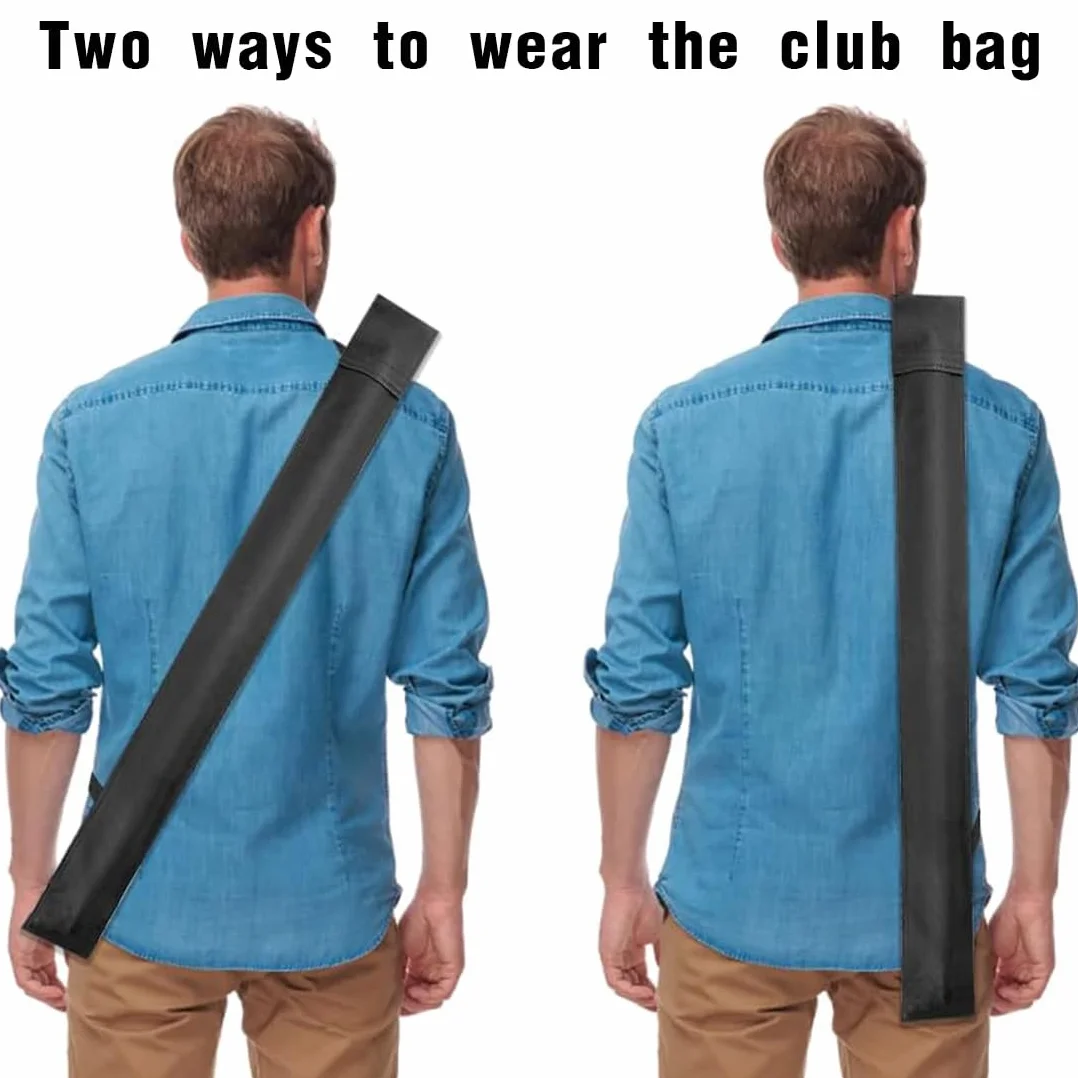 Bolsa para Taco de Billar 1/2 Snooker, Estuche Portátil de Almacenamiento con Bolsa para Accesorios