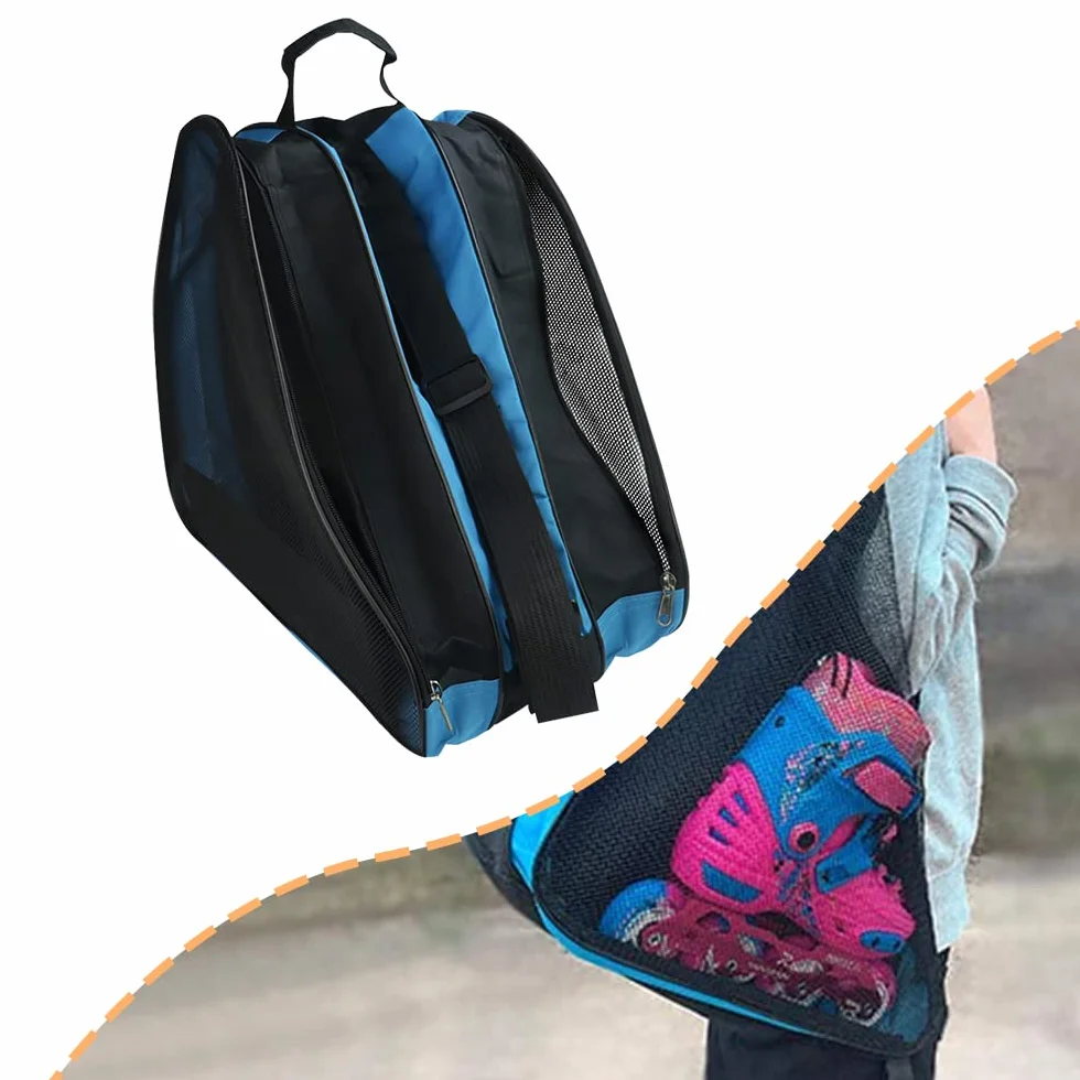 ThatsRad Mochila para Patines 3 Capas Bolsa Patines Niños Adultos 39x40x28cm