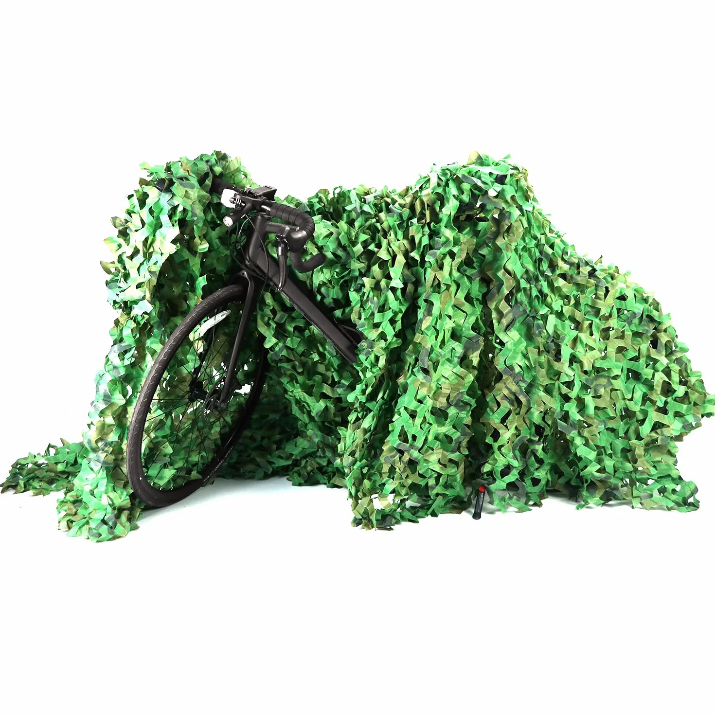 QWORK Red de Camuflaje 4m x 6m, Red Camuflaje Sombra Exterior, para Caza al Aire Libre