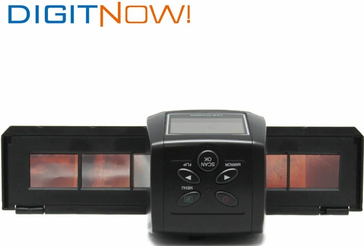 DIGITNOW! Escáner de película 35mm Negativos y Diapositivas, Alta resolución 2,4" LCD, Convertidor sin PC