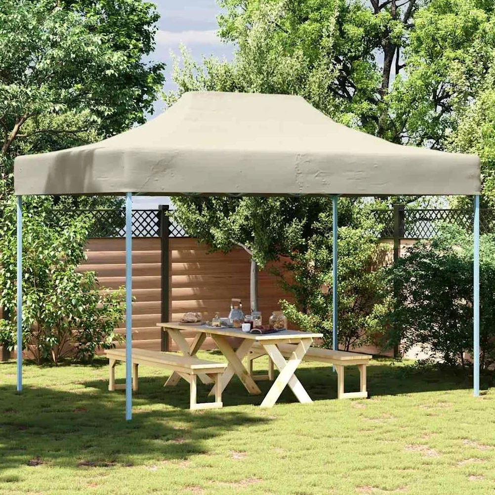 Genérico Carpa Plegable Profesional Acero Color Crema 3x4 m,Casa y jardín,Jardín,Artículos de Exterior,Estructuras de Exteriores,Carpas y cenadores-48892