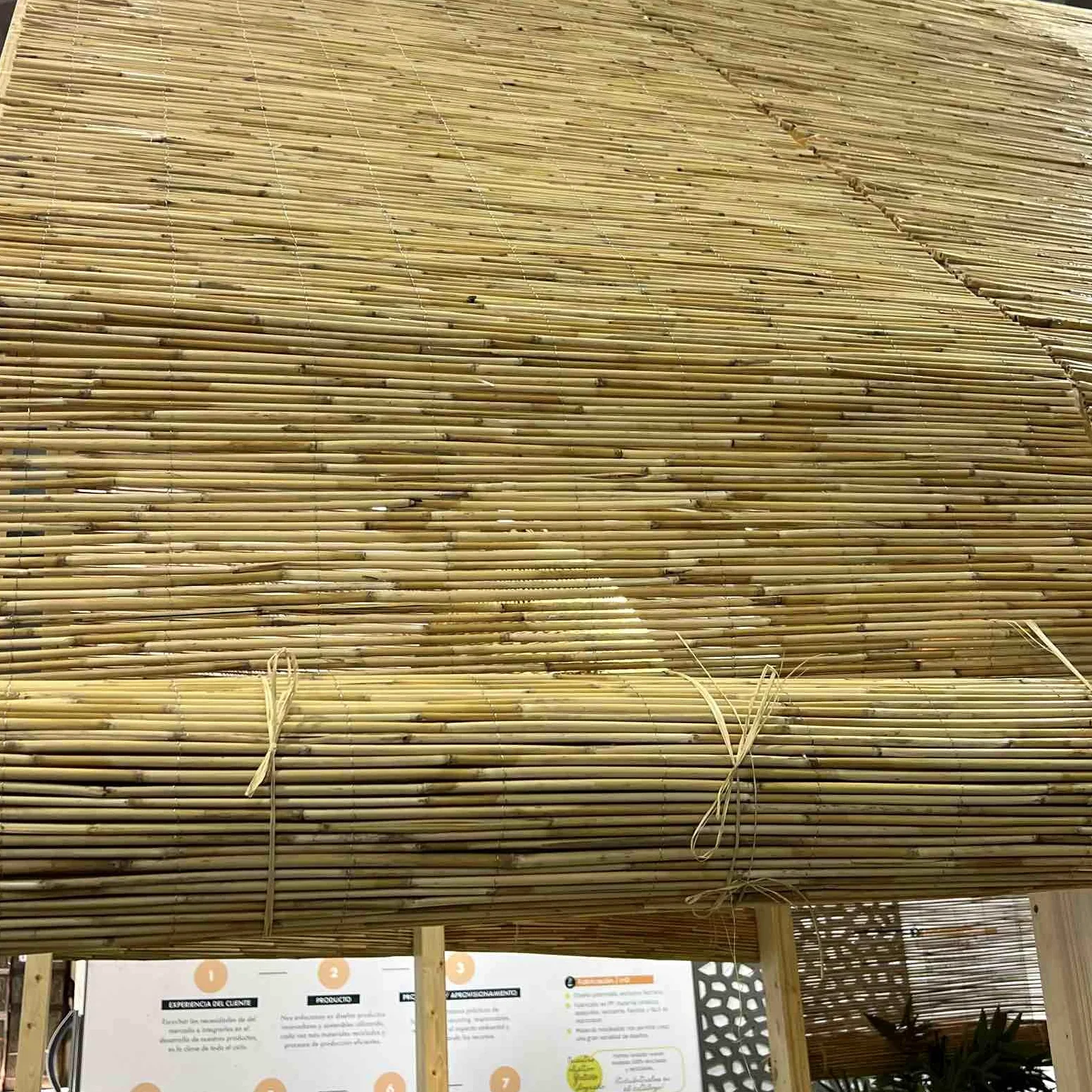 Valla Natural – Cañizo Nacional,Caña Entera y Natural, Ideal para Ocultación y Decoración de Espacios. Rollo Protector Visual para Balcón, Jardín y Patio.