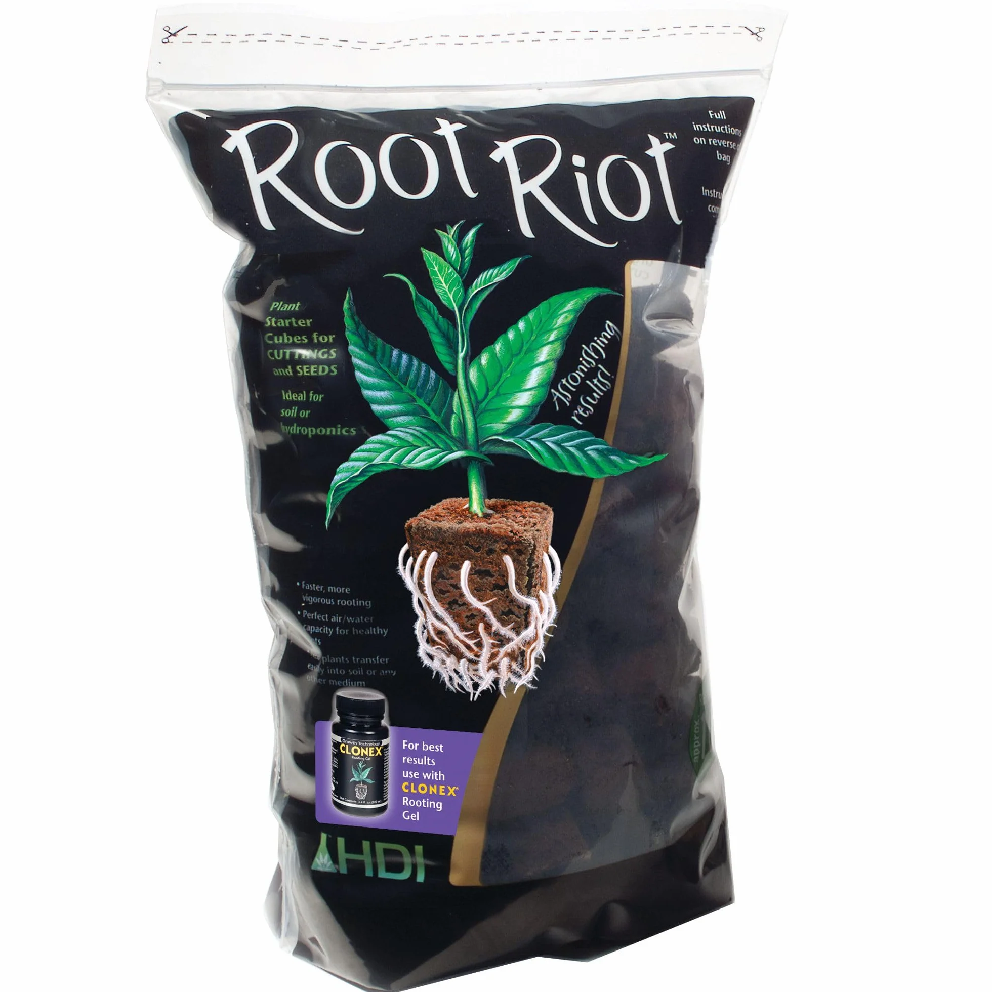 Tacos / Cubos de Propagación Orgánicos Growth Technology Root Riot (100x)