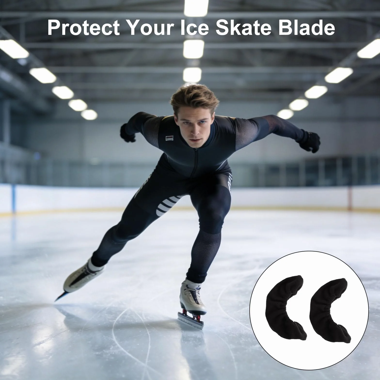 Soakers Protectores de Cuchillas para Patines de Hielo, Fundas Universales de Microfibra Absorbente Antióxido