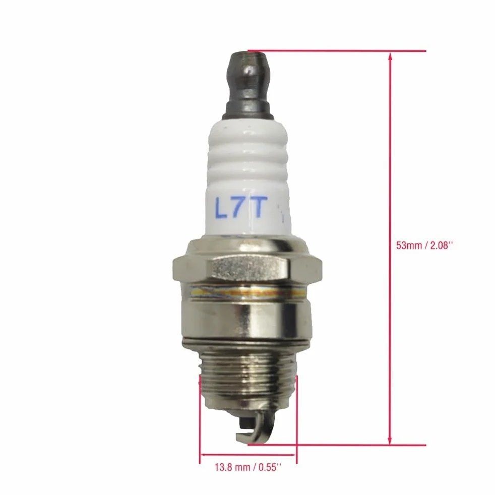 2 bujías L7T compatibles con motosierras y desbrozadoras for motosierras 025 MS180 MS170 y Accesorios for Herramientas eléctricas de jardín