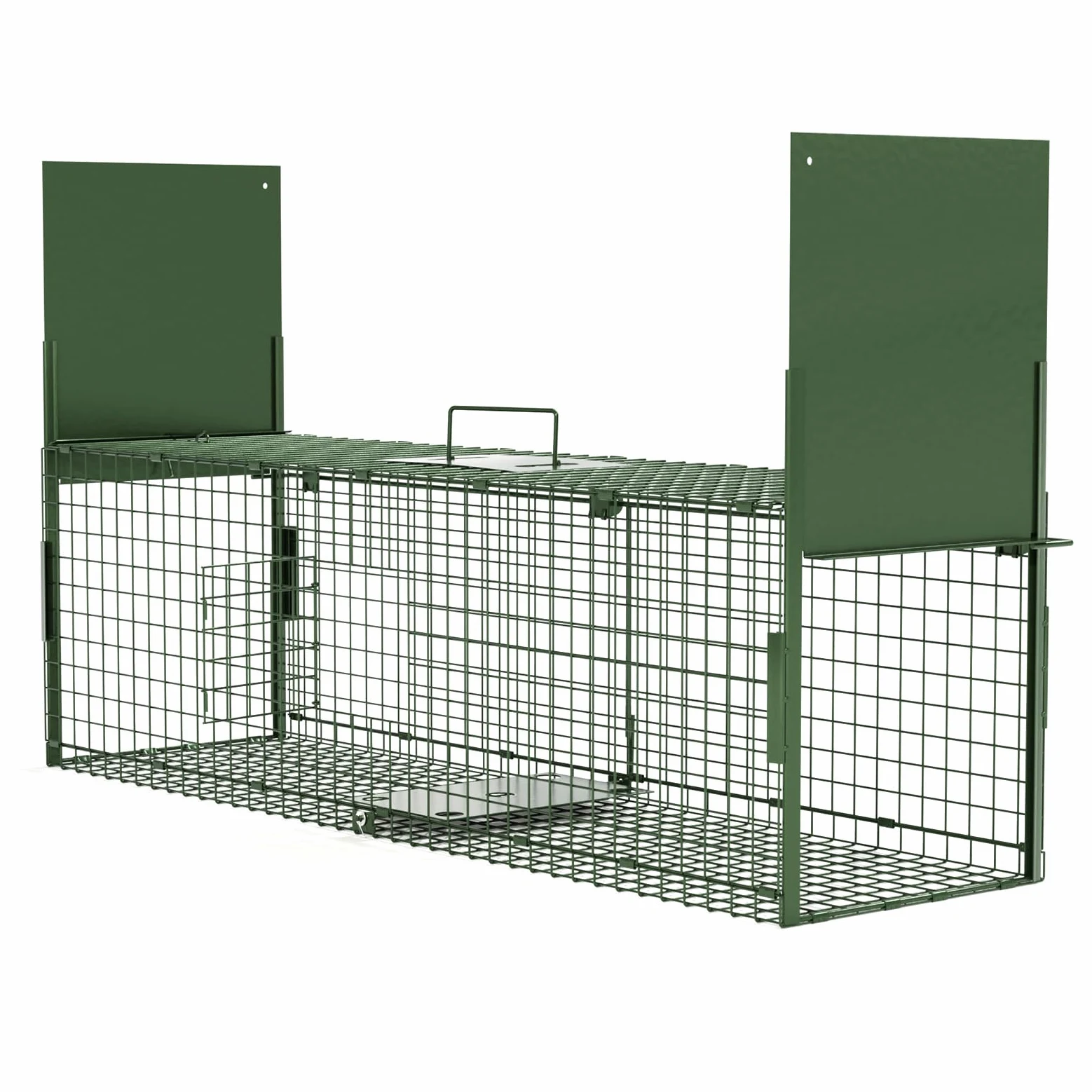 Trampa Animales Vivos 100 X 29 X 31.5 cm Jaula Trampa Gatos Grande Trampa para Gatos