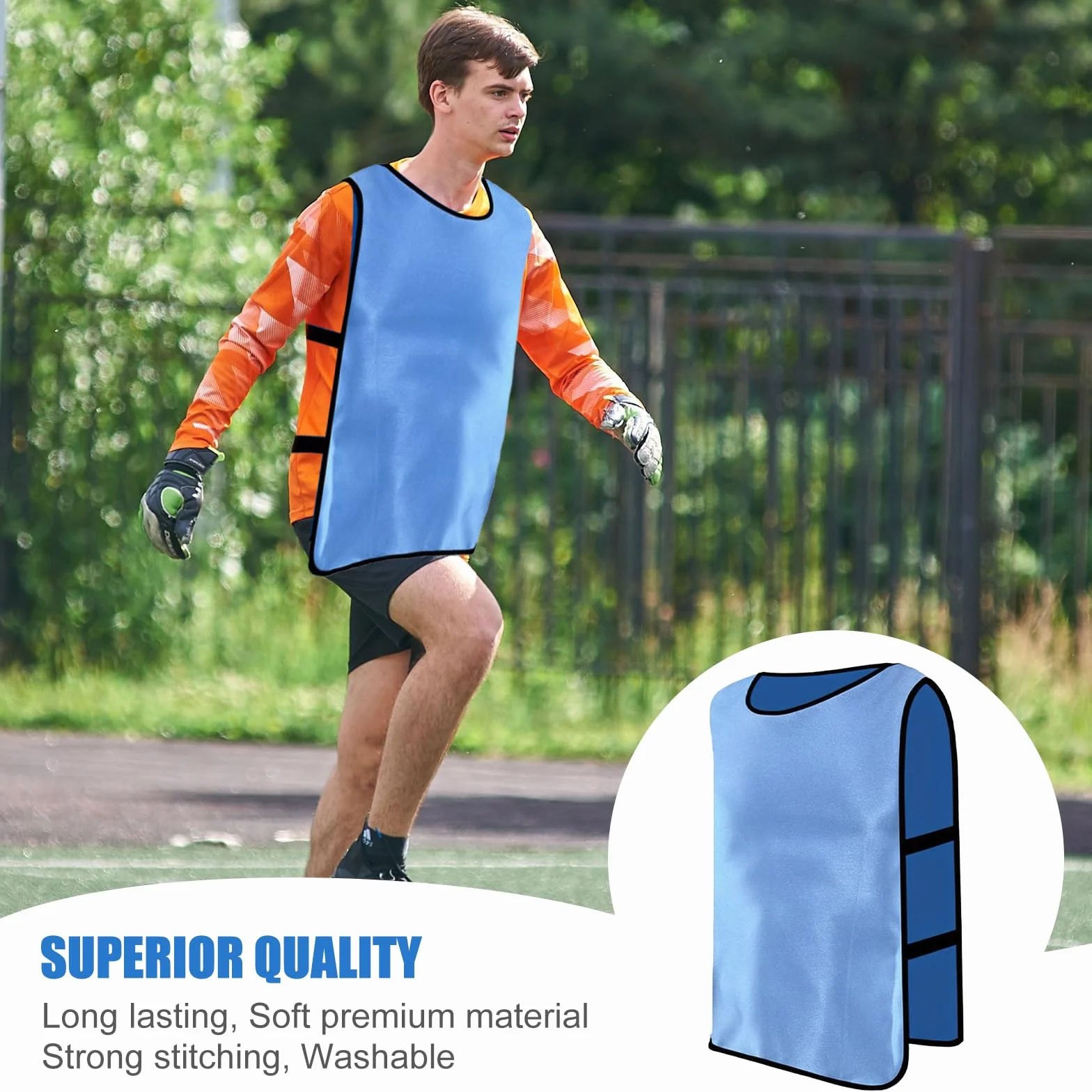 Petos Futbol Adultos XL Transpirables, Chaleco Entrenamiento Deportivo para Baloncesto Rugby