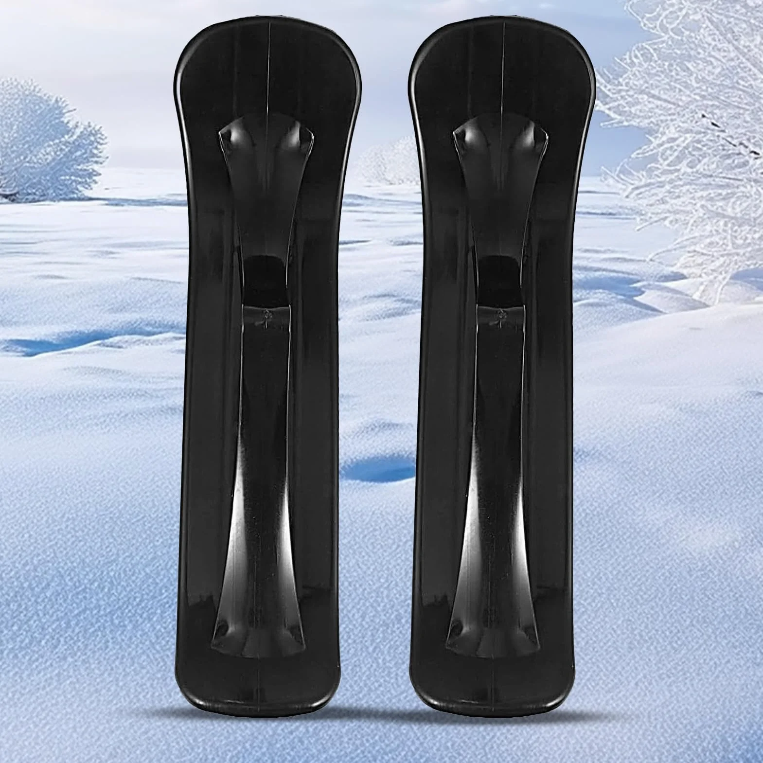 Kit de conversión para scooter de nieve 1 par accesorio deportes invierno trineo esquí
