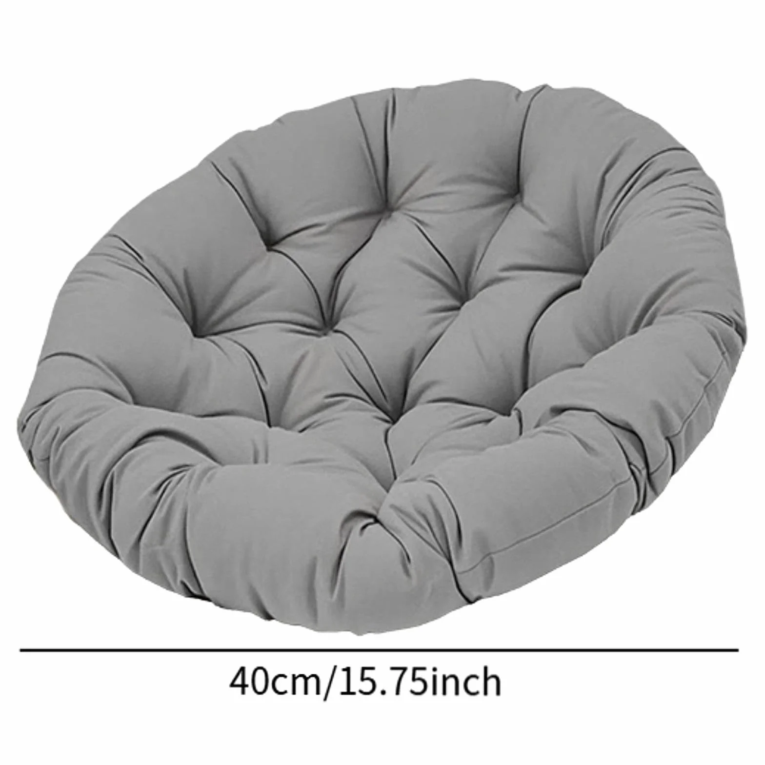 Cojín para Silla Colgante, cojín para Asiento de Exterior, para Silla Columpio Multiusos para Interior y Exterior, Gris