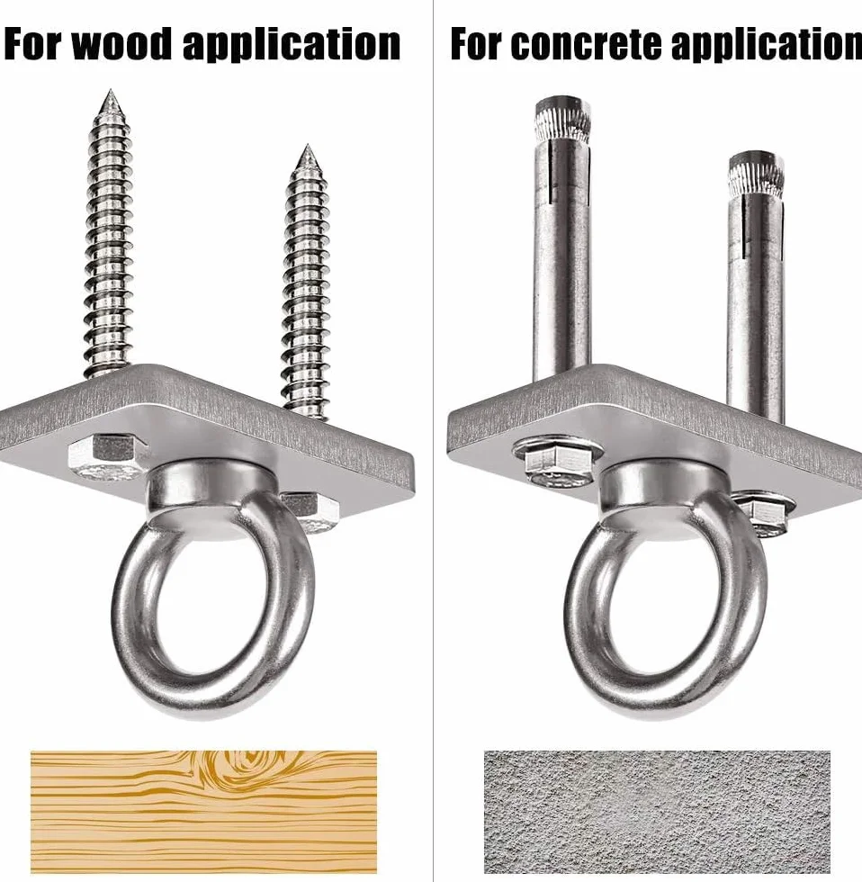 2 Piezas Anclaje de Pared Soporte de Techo, Ganchos de Techo para suspensión Trainer Cintas elásticas musculación Fitness Cuerdas Crossfit, Columpios, Hamaca Silla, Yoga, Capacidad 680kg
