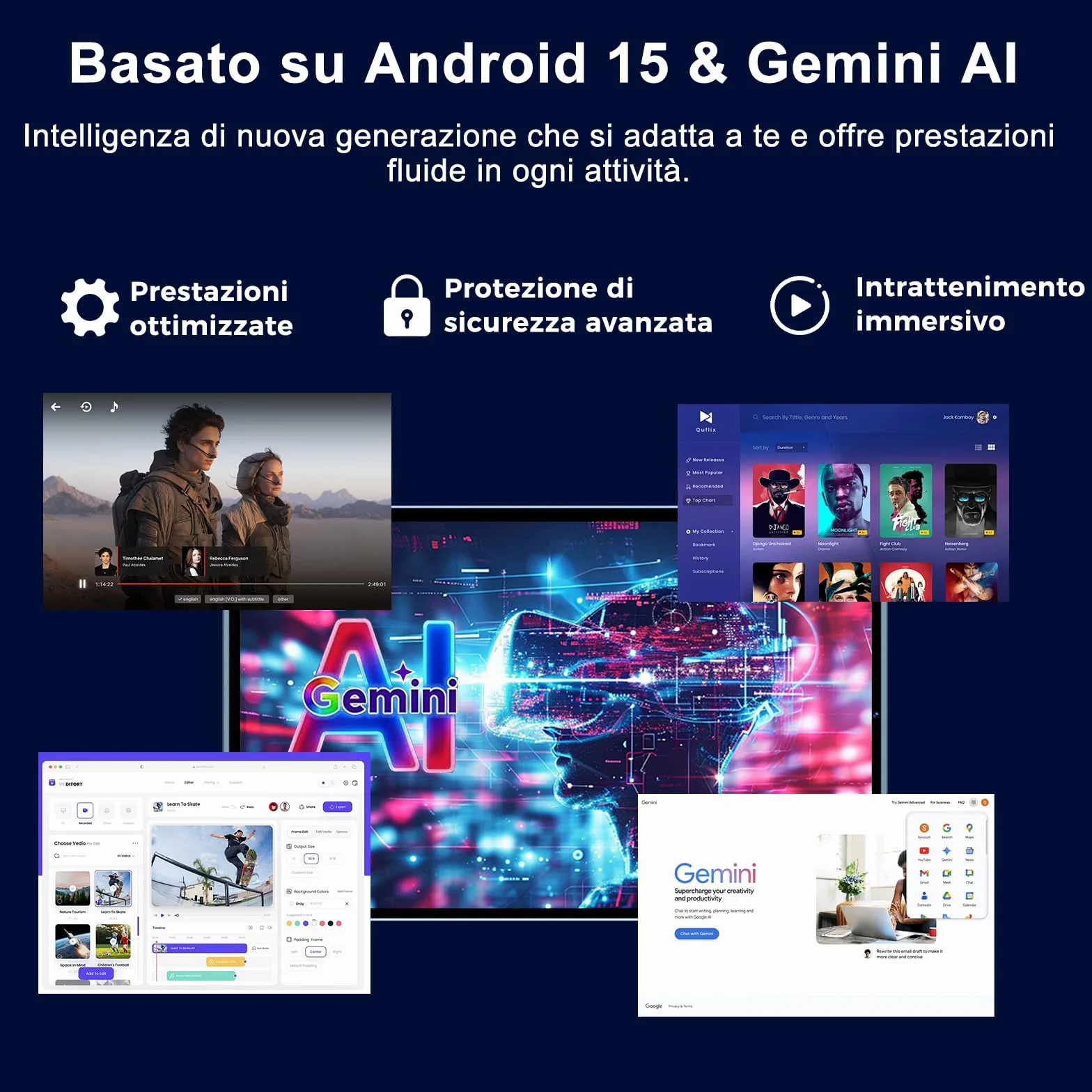 Tablet 10 Pulgadas Android 15 Gemini AI 30GB RAM 128GB ROM Ampliable 2TB Octa-Core WiFi 6 Widevine L1 Batería 8000mAh Cámara 8/5 MP Teclado Ratón Funda Cuerpo Metálico Verde Claro