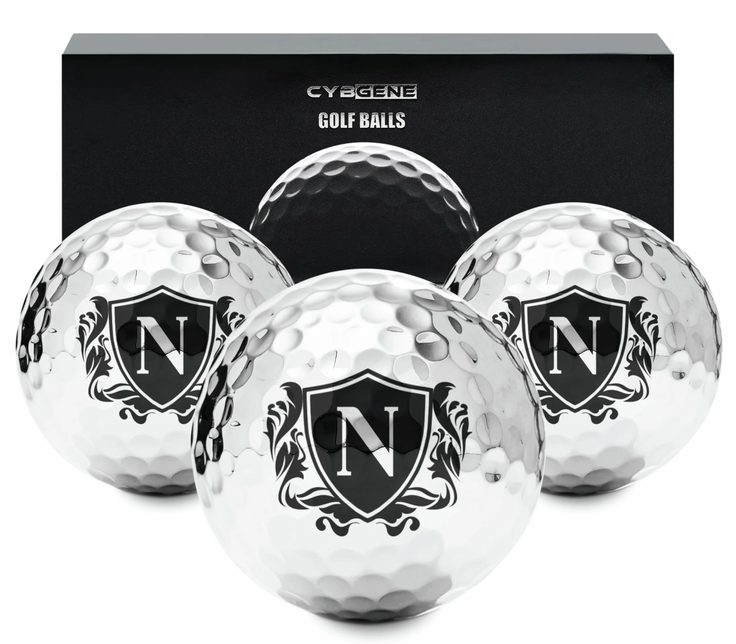 Pelotas de Golf Personalizadas Plateadas para Hombres Regalos únicos Accesorios Golfistas