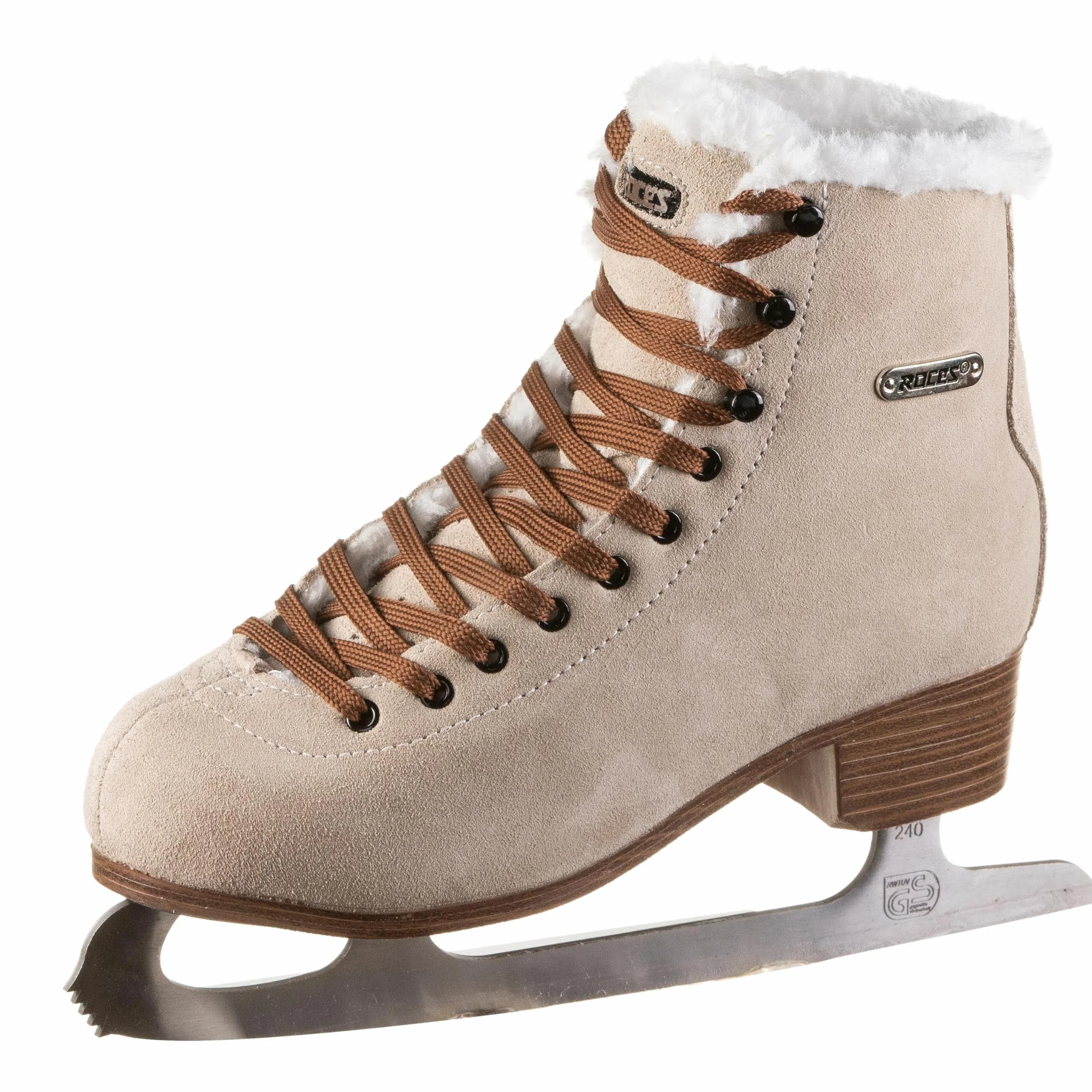 ROCES Suede Eco-Fur Patines de Hielo para Mujer
