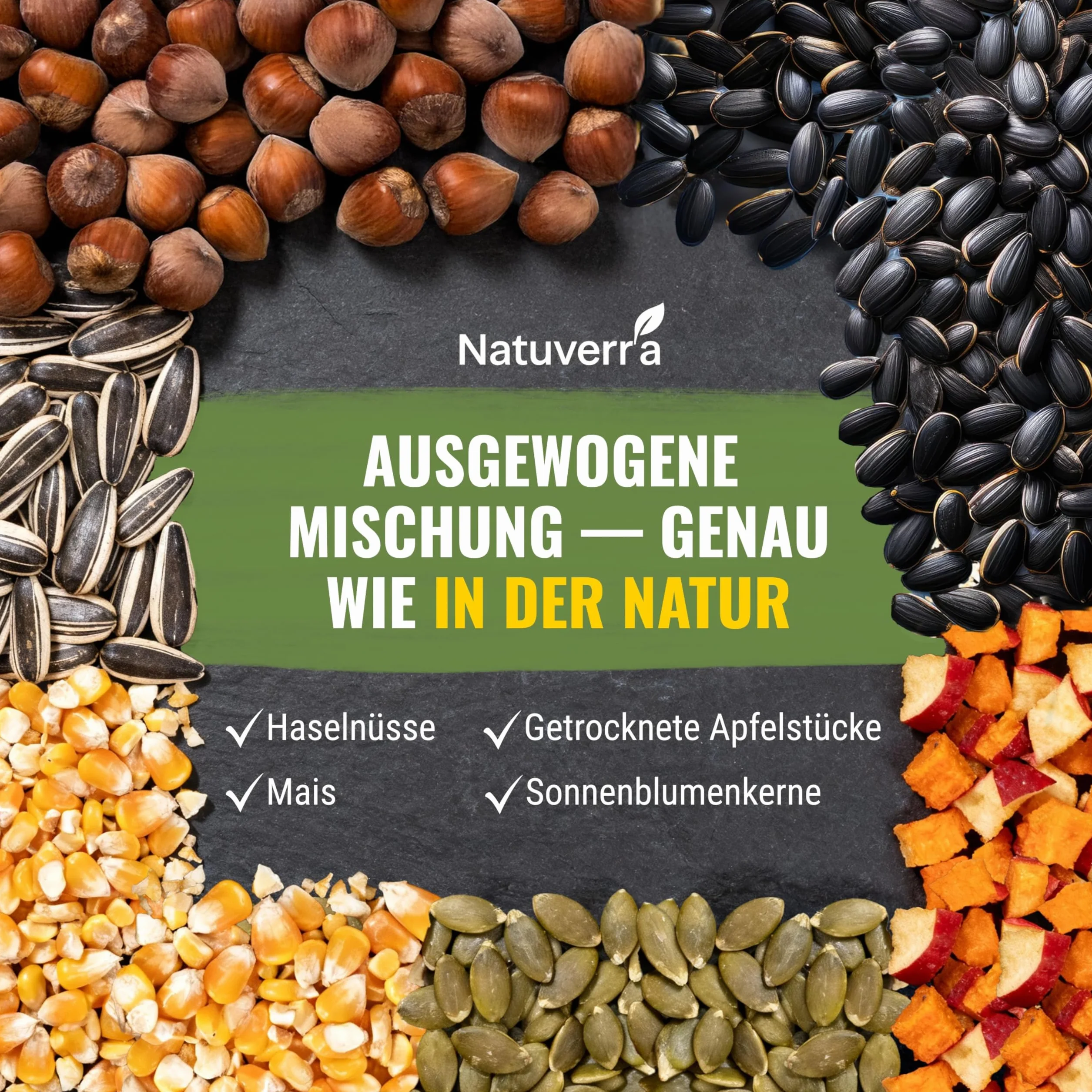 Menú de ardilla de 2 kg, mezcla premium de semillas, cereales, frutos secos, frutas y verduras, rica en proteínas y energía, alimento para todo el año para ardillas y ardillas, resellable
