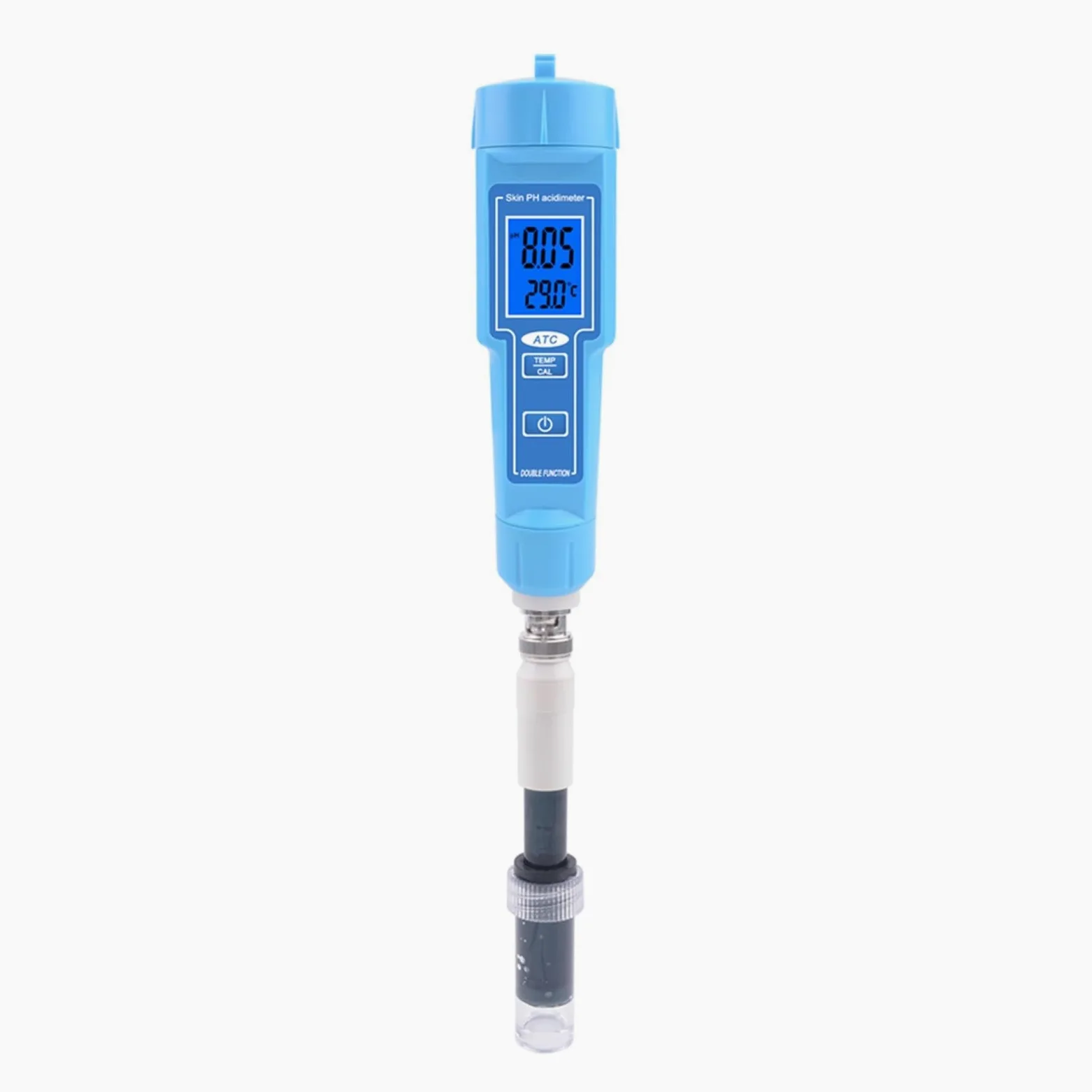 Medidor de acidez digital portátil y termómetro pluma suelo de jardín, beber para agua y seguridad alimentaria