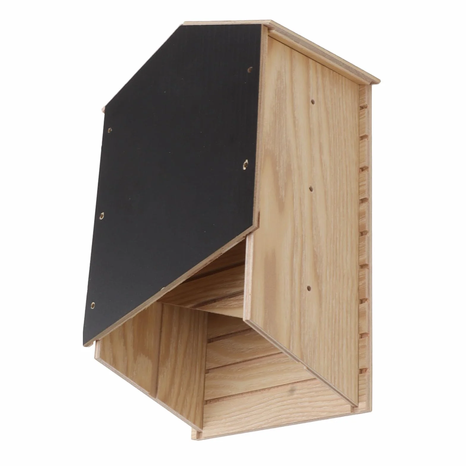 TOPINCN Casa para Murciélagos Hecha a Mano y Resistente a la Intemperie, Diseño de Doble Cámara con Amplio Espacio, Solución Ecológica para Jardín Al Aire Libre