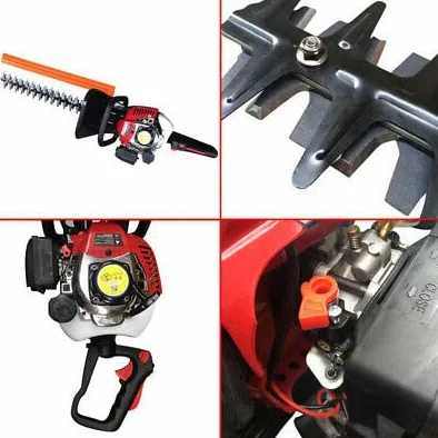 Cortasetos de gasolina de 2 tiempos, 1,25 CV, 900 W, cortasetos, cortasetos, tijeras de podar, herramientas eléctricas de jardín