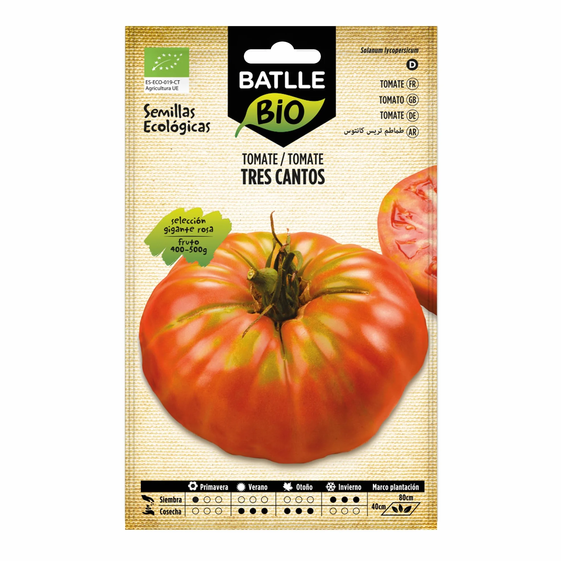Semillas Batlle Tomate Tres cantos Gigante Rosa - ECO