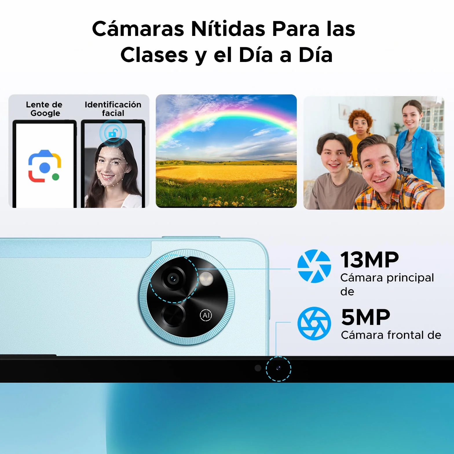 P11 Android 16 Tablet 11 Pulgadas, 48GB RAM 128GB ROM, 90Hz, T7250 Octa-Core, 8800mAh, Gemini AI, Widevine L1, Azul