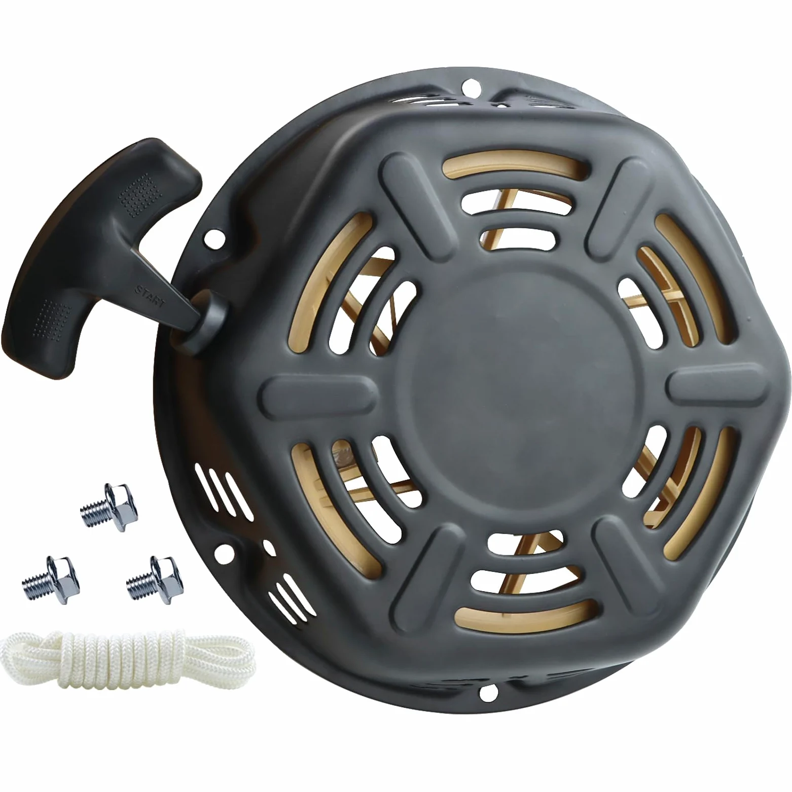 KIKITE - Arrancador de retroceso para generador Champion Honda GX390 GX340 Pulsar Ryobi Habor Freight Predator 6000 7000 8500 9500 vatios 338cc 389cc 420cc 439cc 459cc con cable de tracción