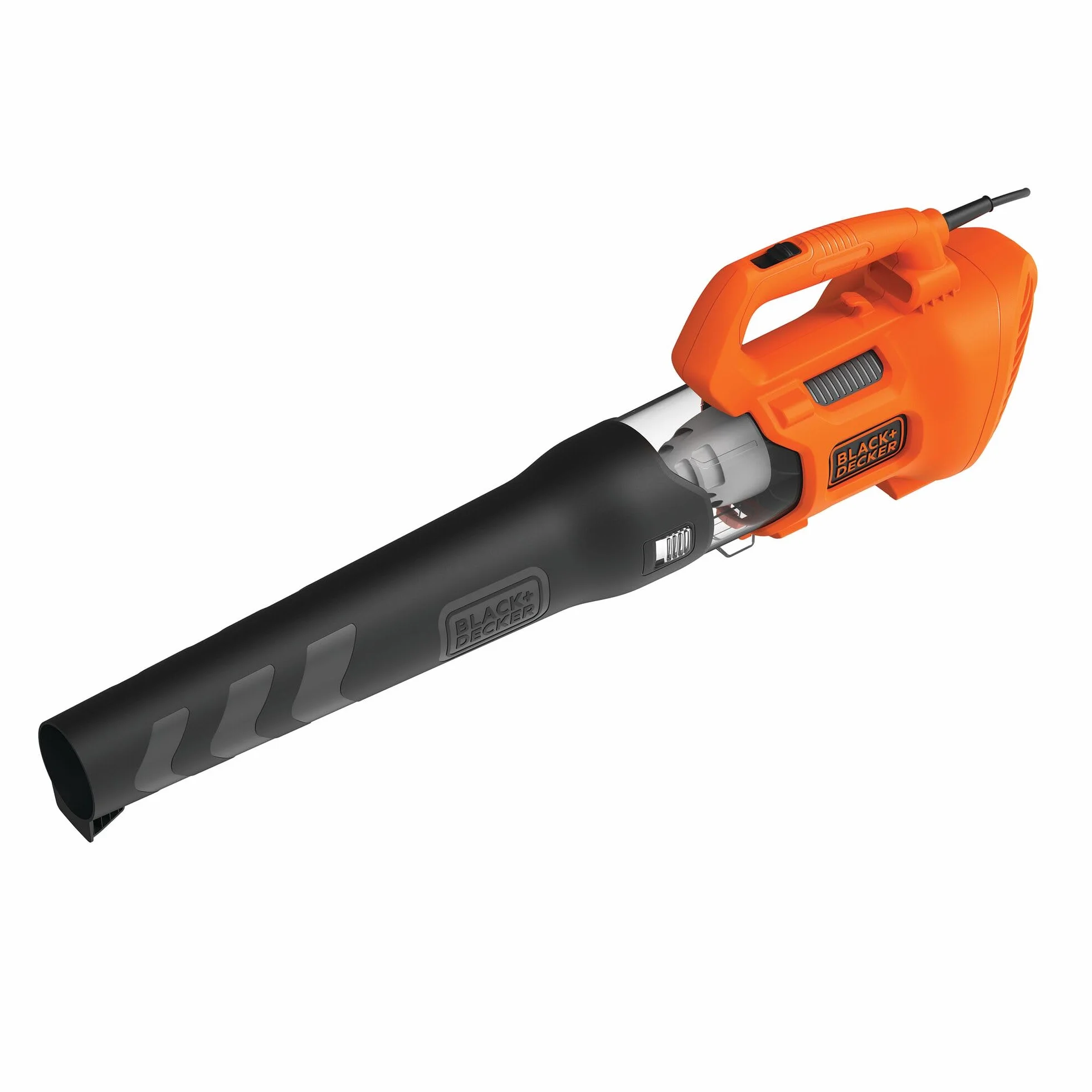 BLACK+DECKER Soplador de Hojas Axial 1.850W, Velocidad de Soplado 225 km/h, Volumen de Soplado 12.5 m³/min, Ventilador Axial Diseño Ligero y Compacto, BEBL185-QS