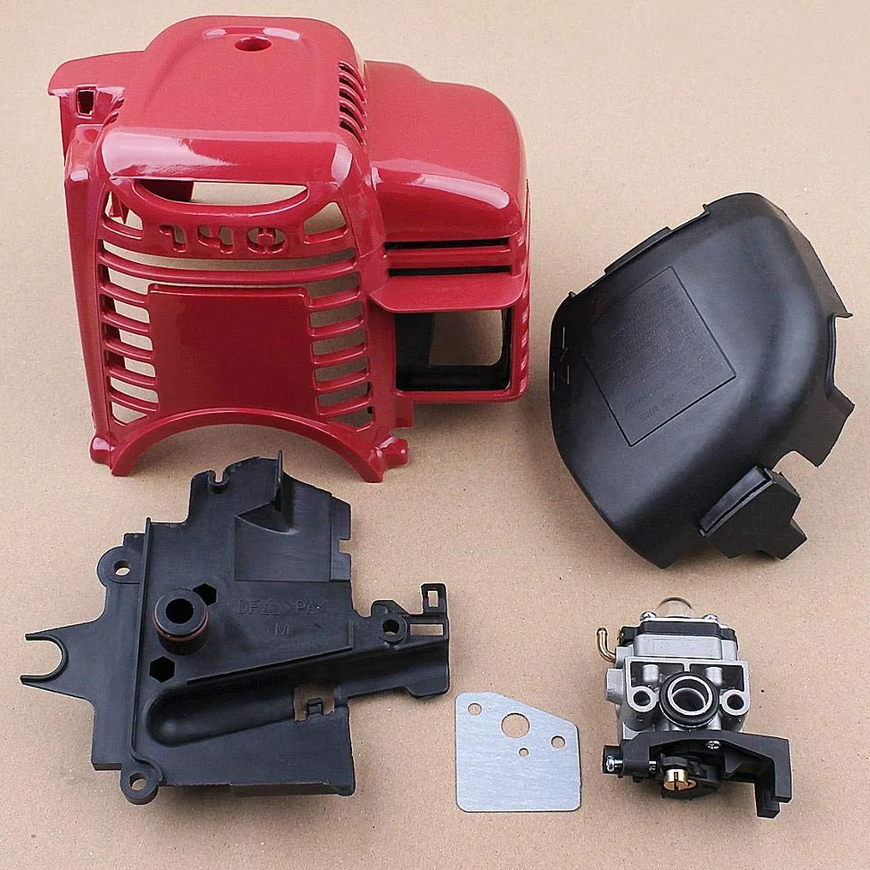 (Accesorios de herramientas al aire libre) Carburador Cilindro Filtro de Aire Cubierta Cubierta de Línea de Combustible para H GX35 GX35NT HHT35 1.3HP 4 tiempos Mini Motor de Gas Motor Trimmer