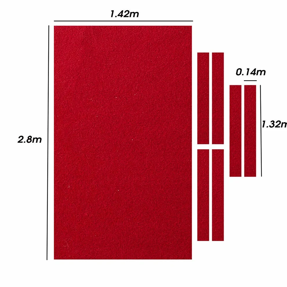 Profesional Paño de mesa de billar nailon monocolor para hoteles 2,8 m