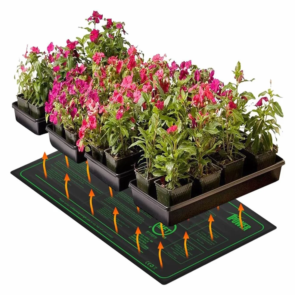 Esterilla Calefactora para Plantas, 21W Alfombrilla Térmica para Plántulas, Manta Termica Plantas de Invernadero, para la Germinación y la Regulación de la Temperatura,Invernadero(25 X 52.5cm)
