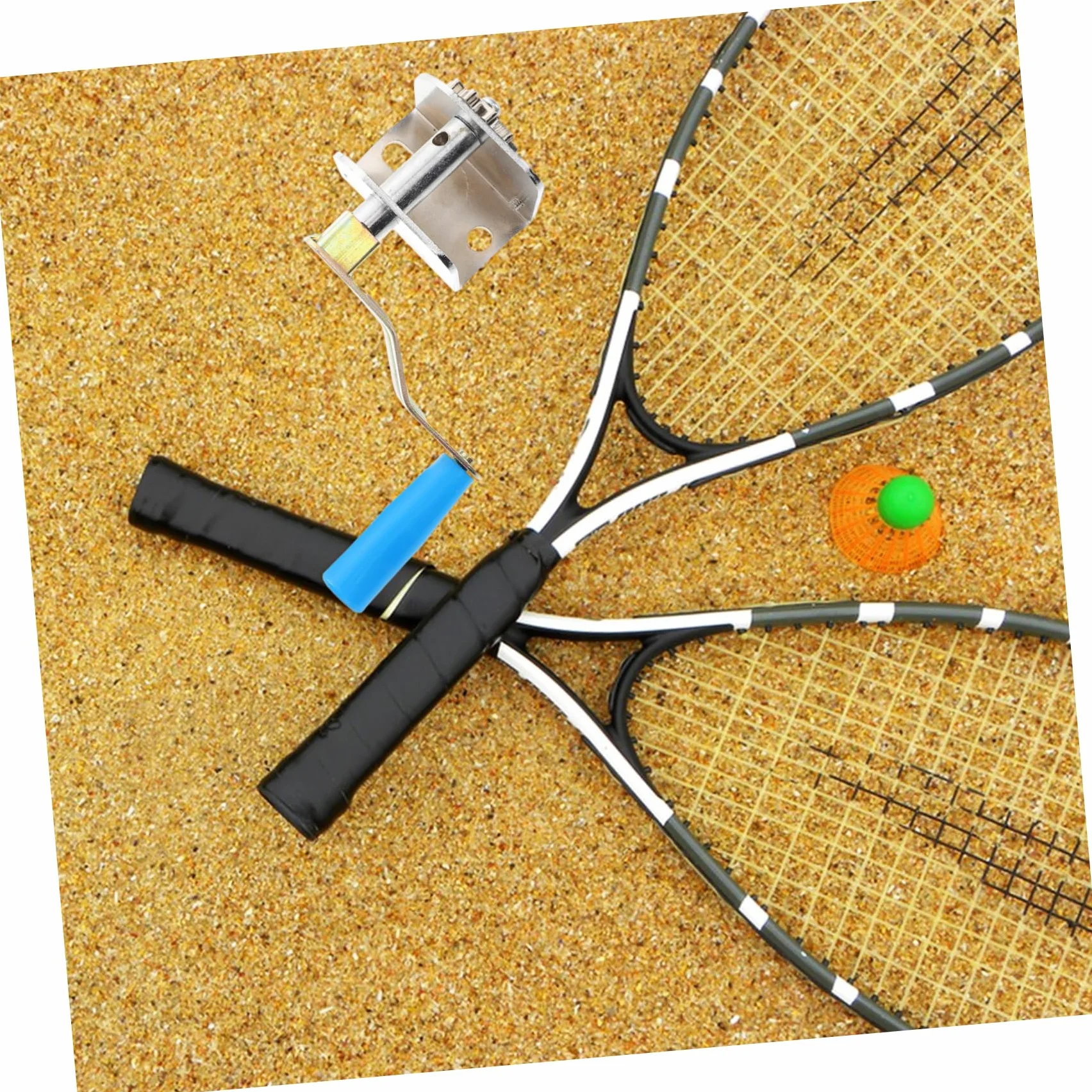 Tensor Manual para Red de Voleibol y Bádminton, Acero Resistente Ajustable